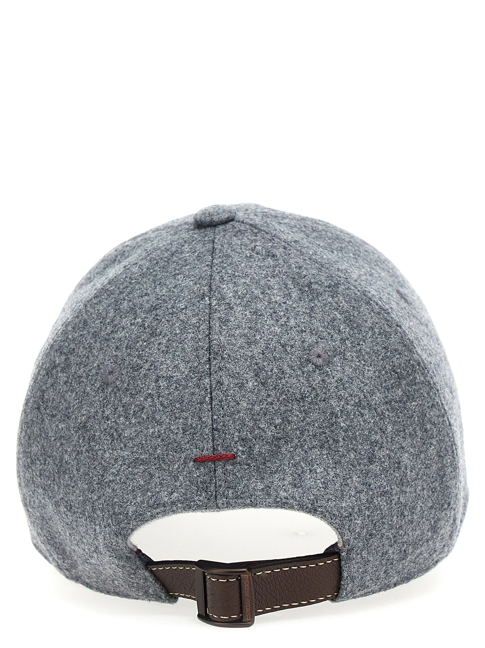 Brunello Cucinelli Logo Embroidery Cap – 100% wool - view 3