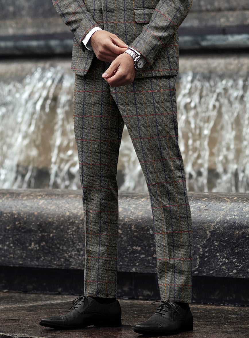 StudioSuits Harris Tweed Stormcrest Gray Pants - view 2