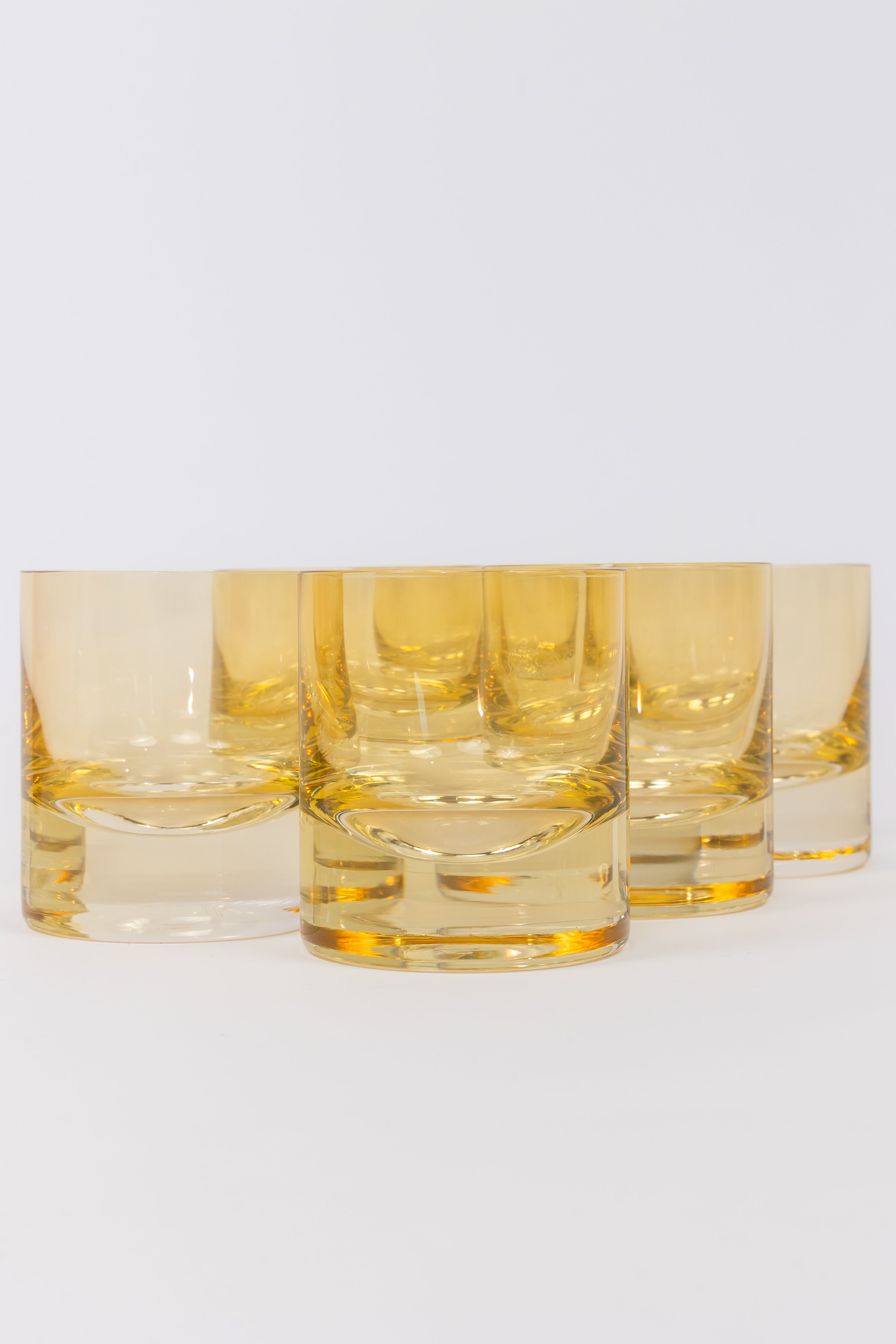 Estelle Colored Glass Estelle Colored Rock Glass - Set of 6 {Yellow}