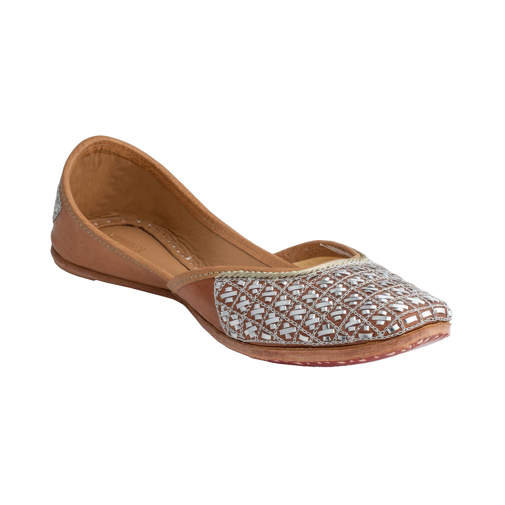 KORAKARI Beige Juno Women's Kolhapuri Leather Jutti - view 2