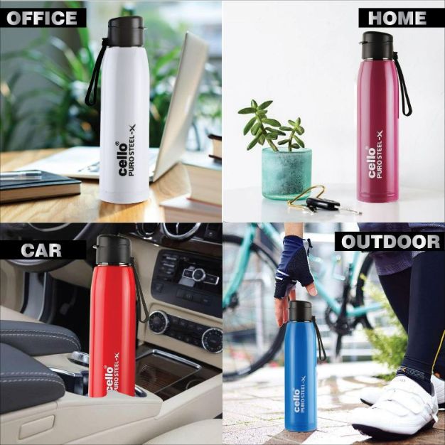 Cello Puro Steel-X Cooper 900 Water Bottle, 740ml - view 28