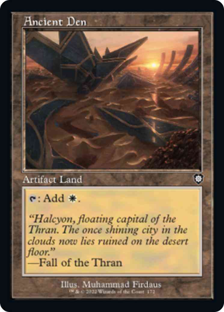 Ancient den 172 – Magic Ancient Den [172] [Retro Frame] [The Brothers' War: Commander] [Non-Foil]