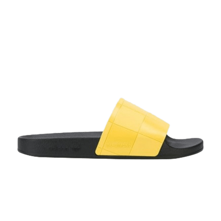 adidas Adilette Checkerboard Raf Simons Black Yellow