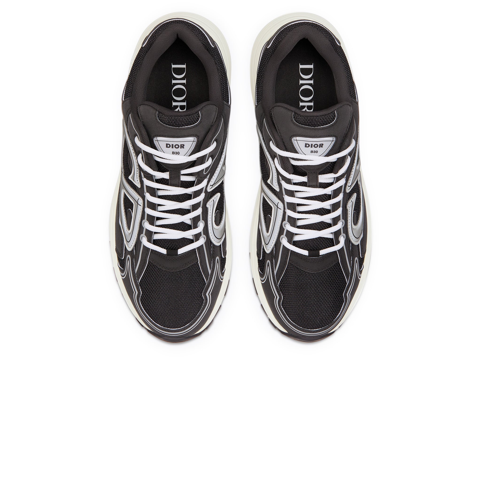 Dior B30 Mesh Black White Trainer - view 4
