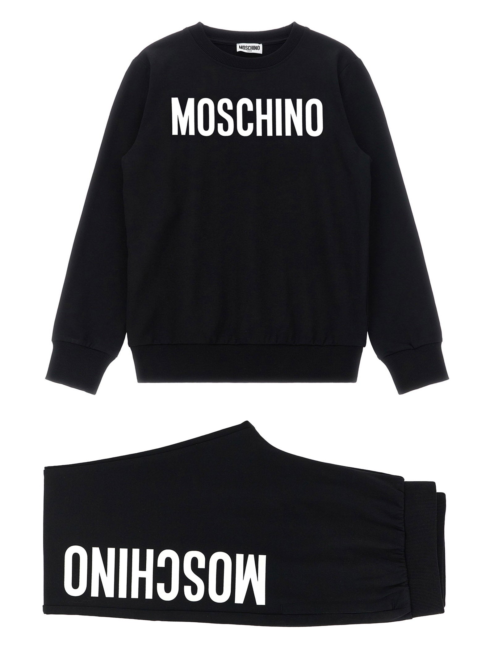 Sweatshirt joggers set – Moschino Kid Teen Sweatshirt + Joggers Set – 95% cotton, 5% elastane