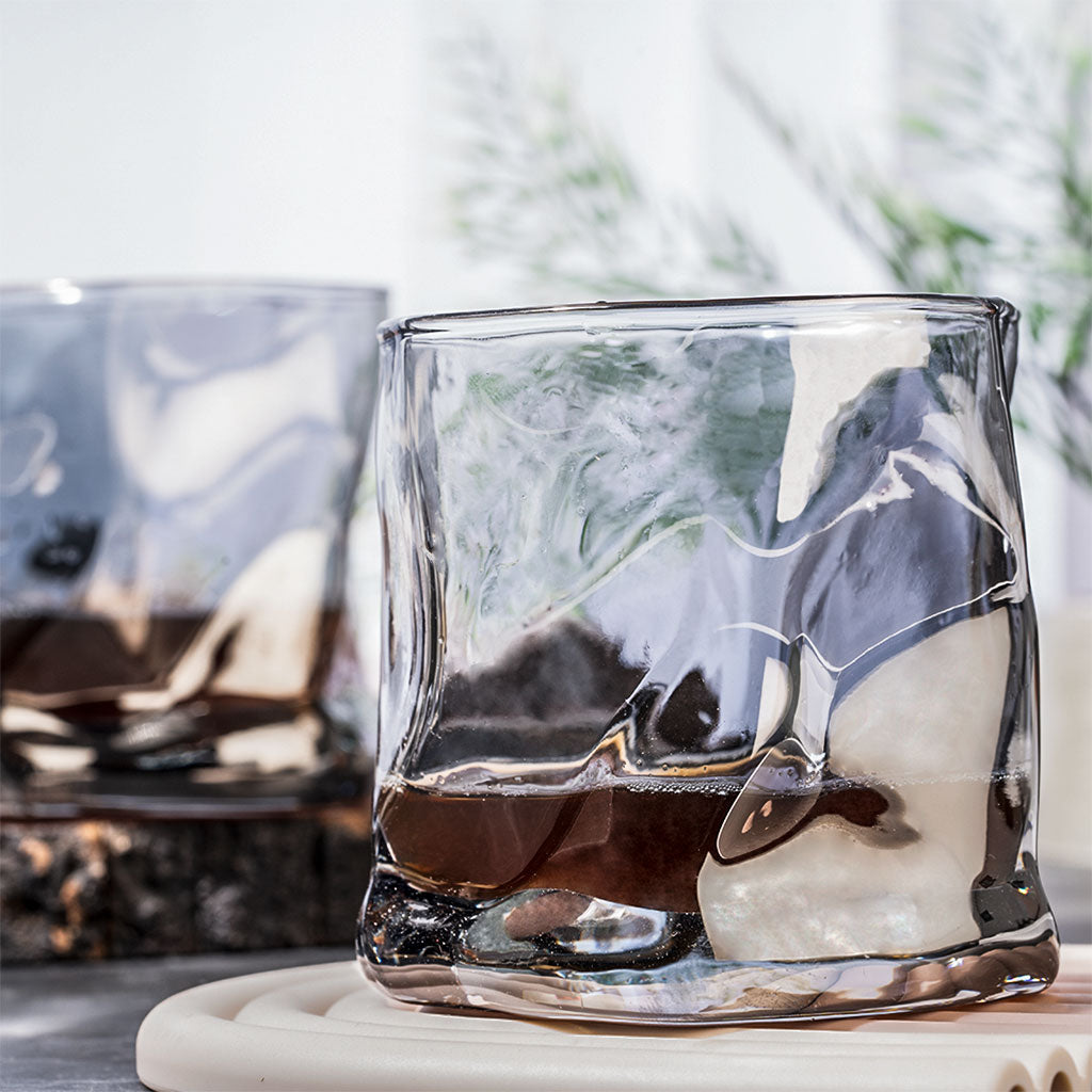 Cpensus Black Twisted Fold Whiskey Glass - Set of 6 - view 2