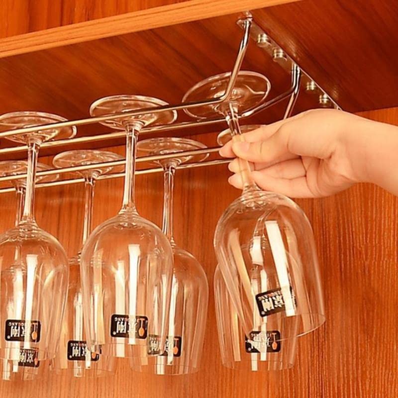 Catterton Hanging Stainless Steel Glass Rack (Pack Of 2) - view 2