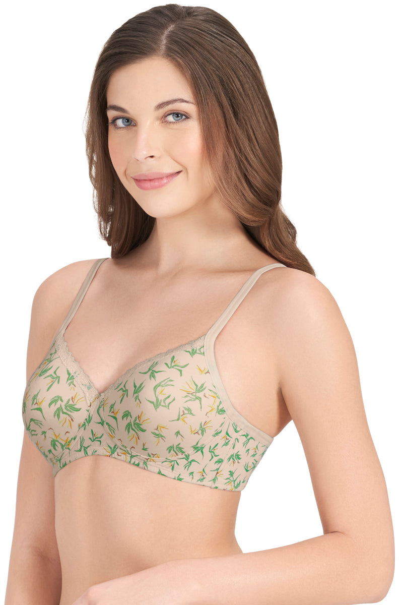 Amante Cotton Casual Padded Non-wired Printed T-shirt Bra - Birds Of Para. Pr - view 3