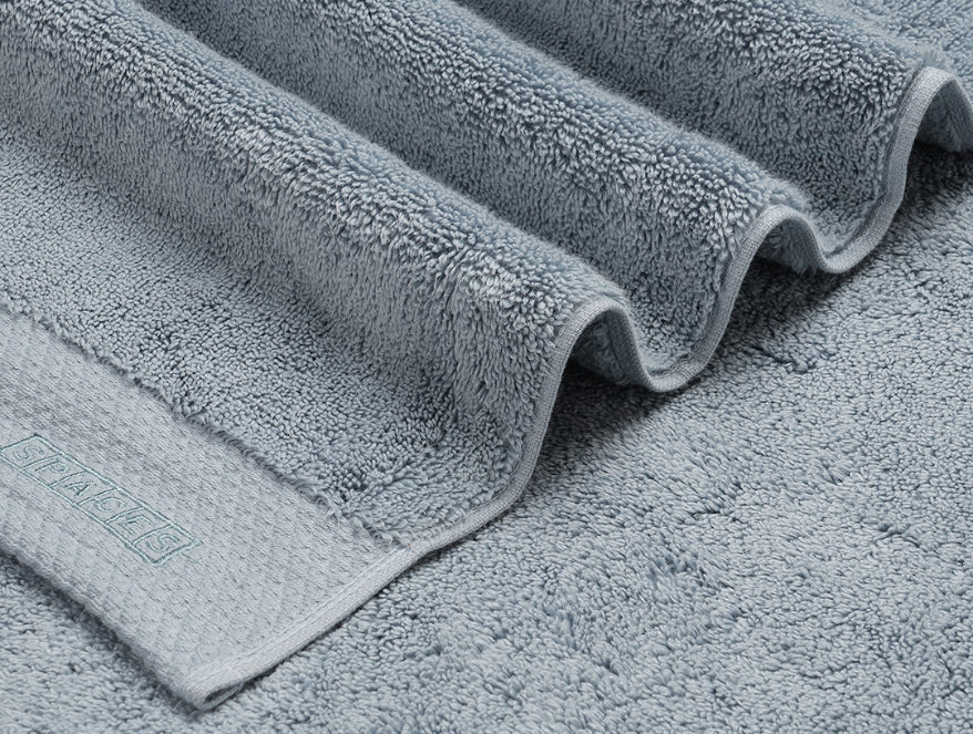Spaces India Blue Fog - Light Blue 100% Egyptian Cotton Bath Towel - Luxury Egyption Cotton By Spaces - view 4