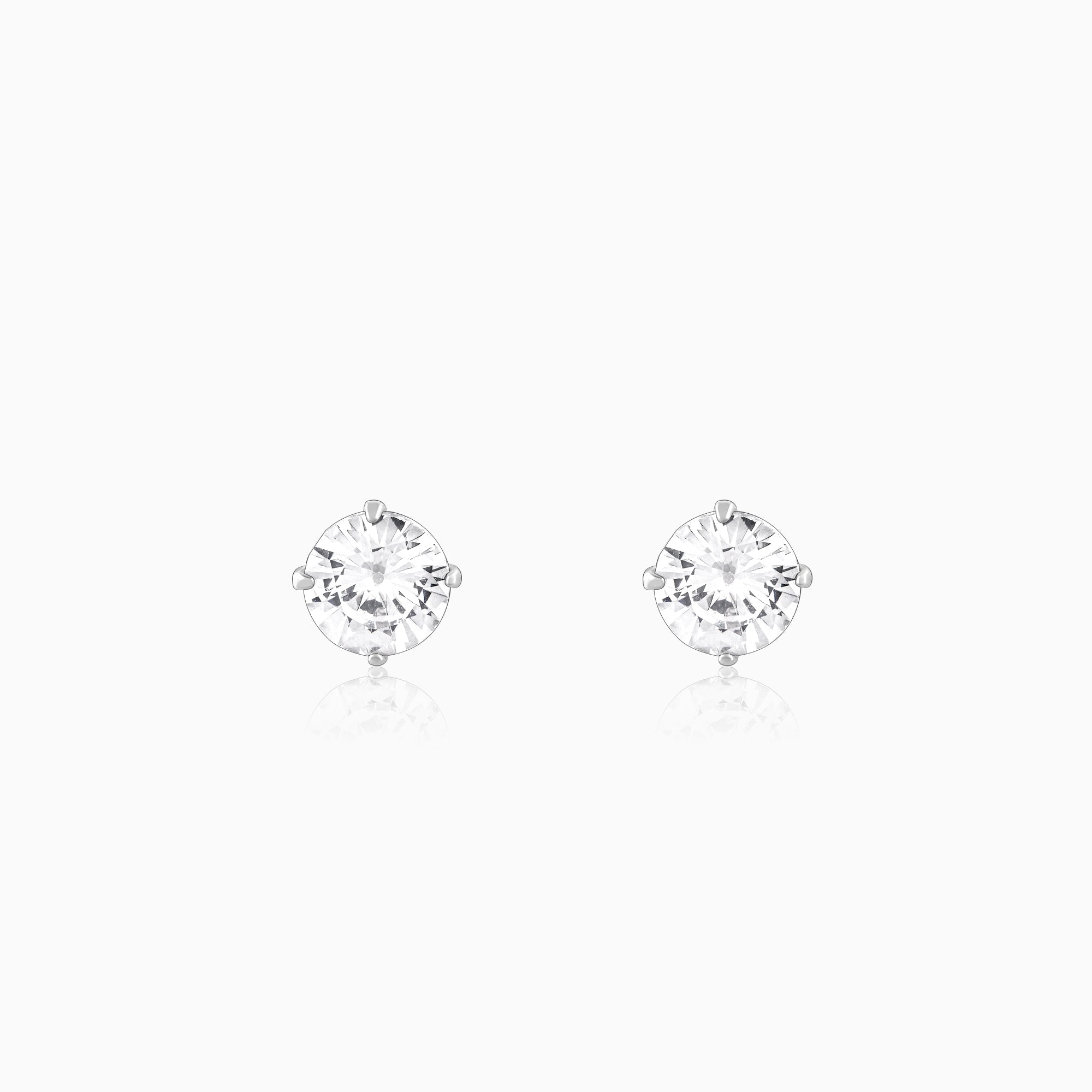 GIVA Jewellery Zircon Stoned Silver Studs