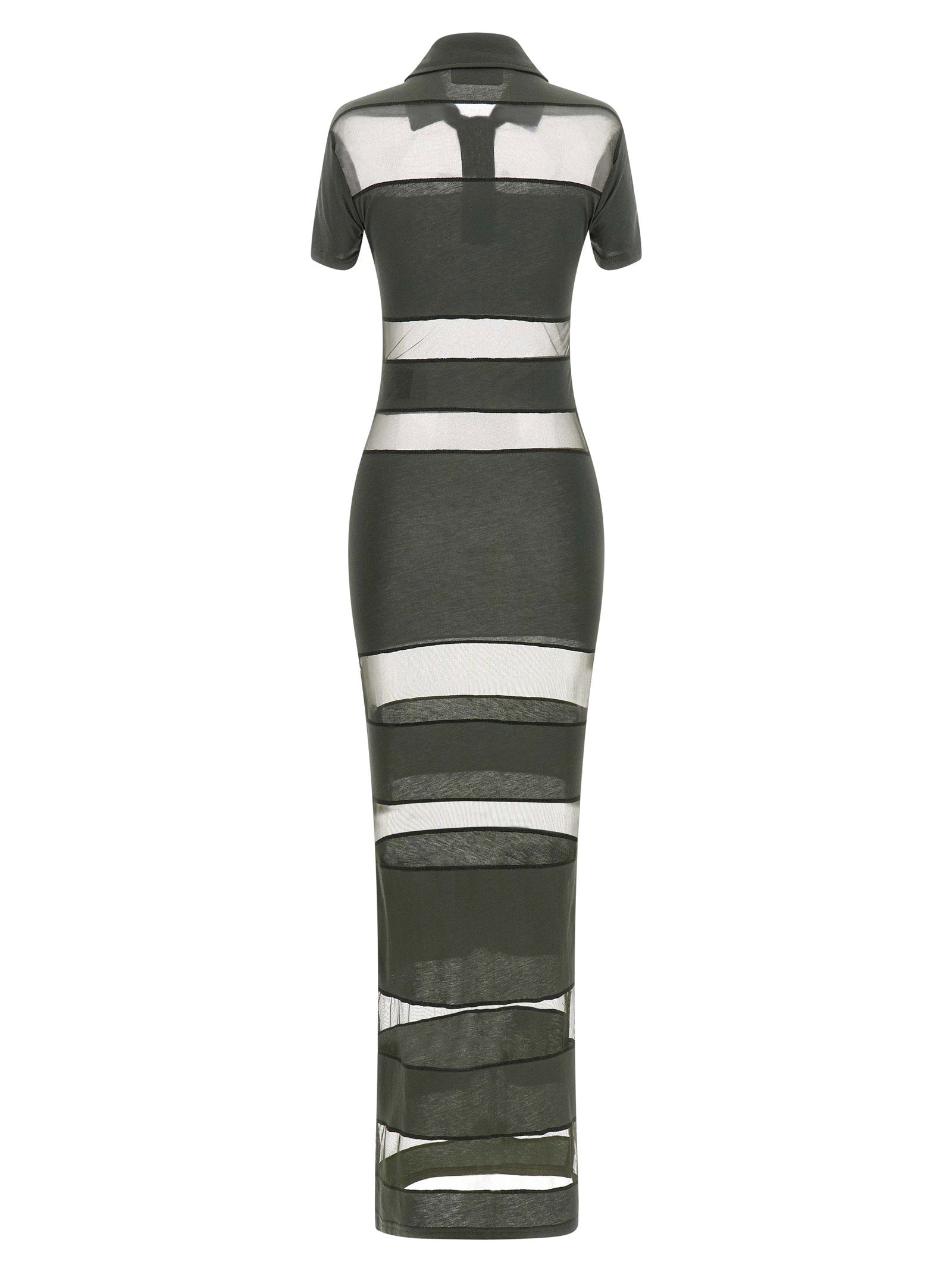 Coperni Striped Sheer Polo Dress - view 2