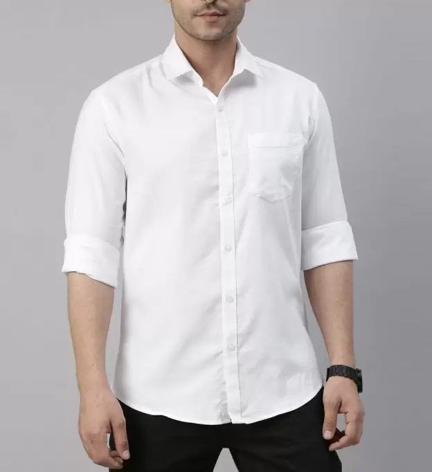 BlackTree Combo of 4 Cotton Shirt for Man (Navy Blue, Light Pink, Sky Blue and White) - view 4