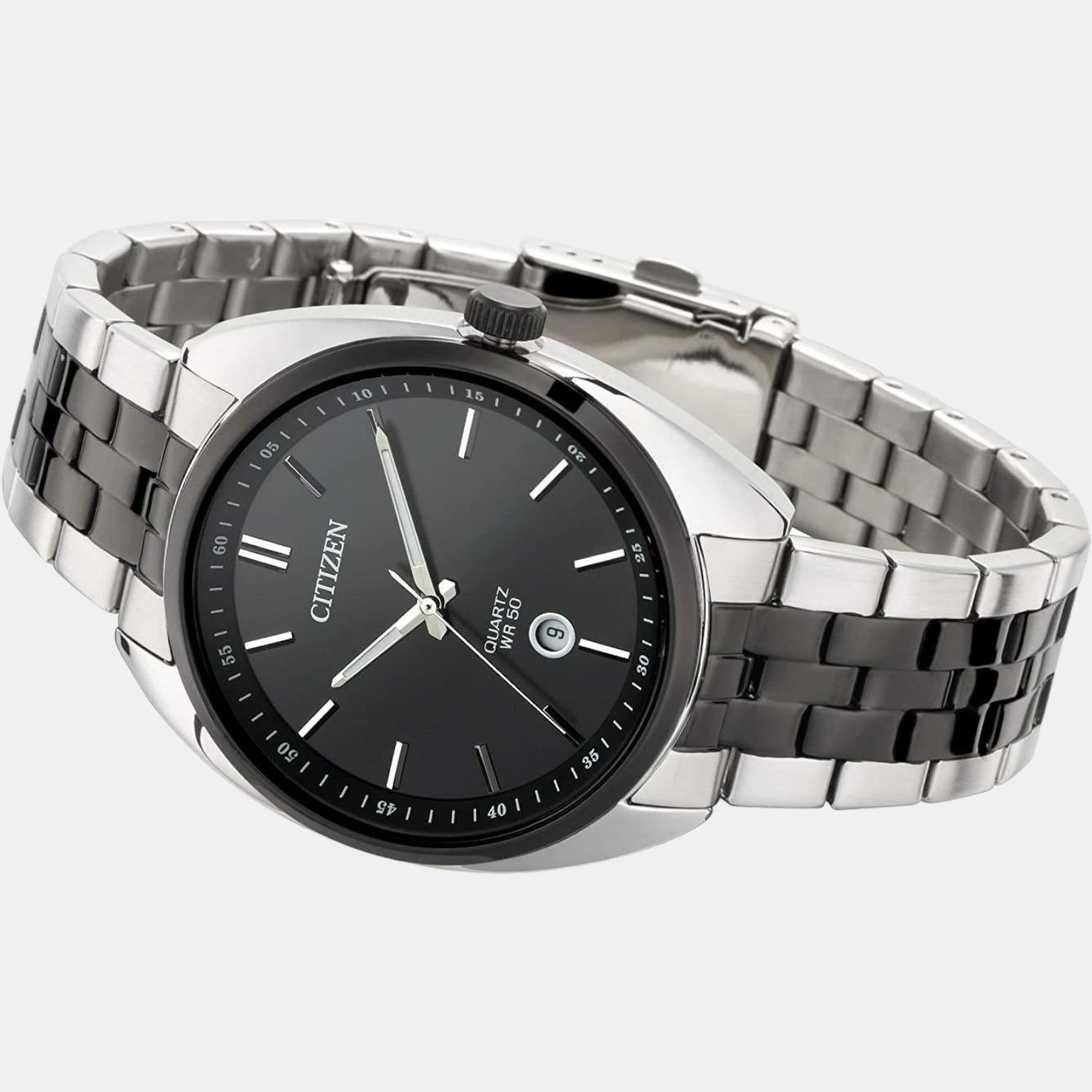 Citizen X Men Quartz Black Dial Analog Stainless Steel Watch BI5098-58E - view 2