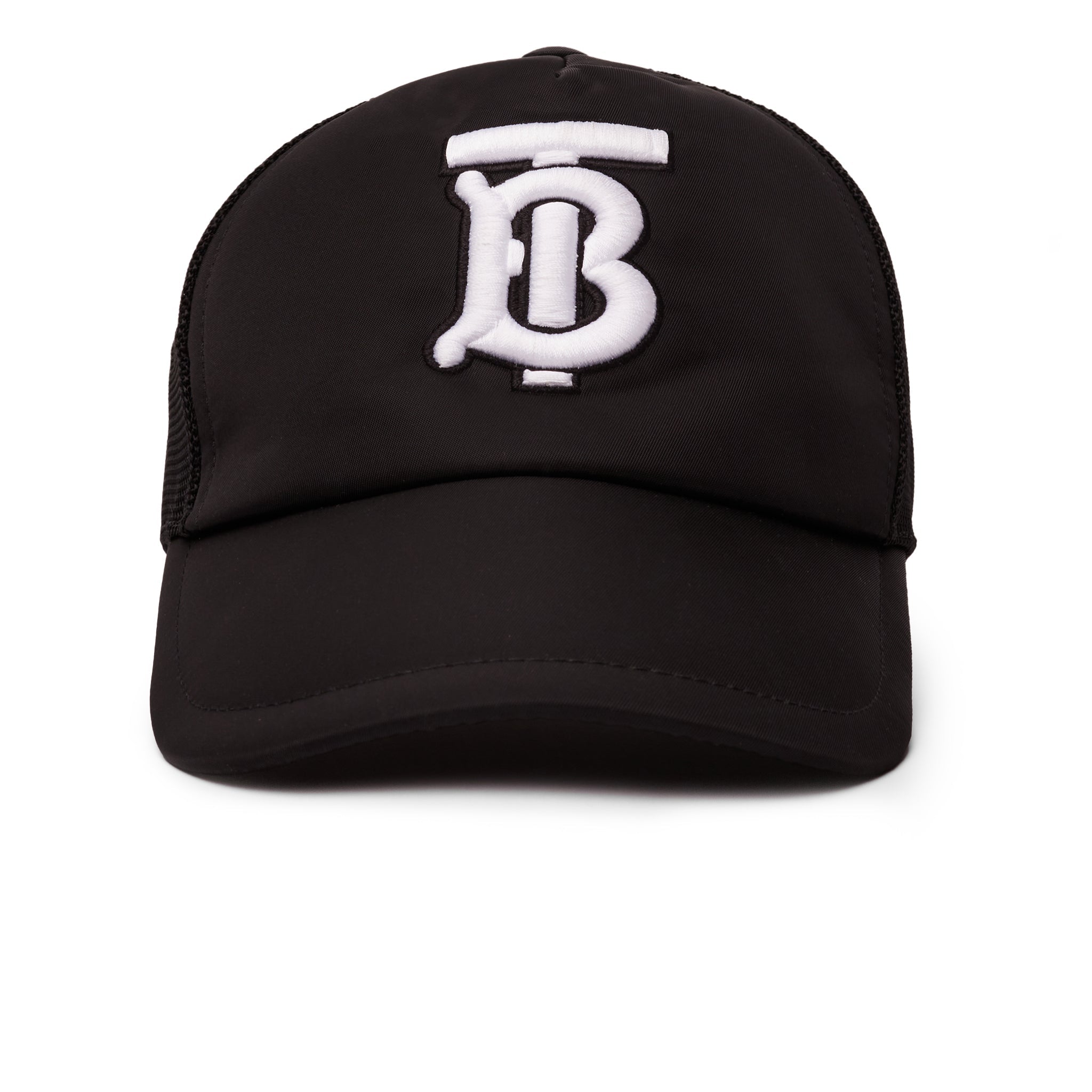 Burberry Embroidered Mesh Trucker TB Black Cap - view 2