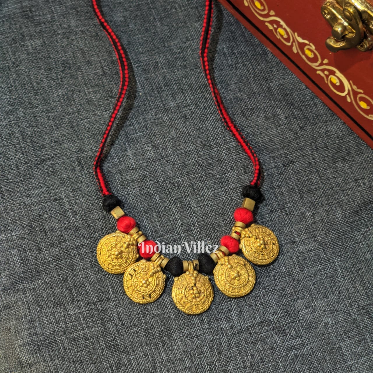 IndianVillèz Handcrafted Pure Dhokra Tribal Jewellery