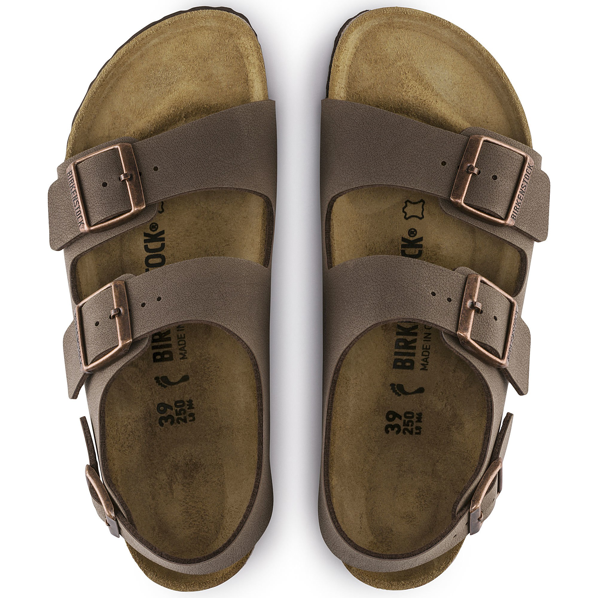 Birkenstock Milano Birko-Flor Birkibuc – Brown - view 2