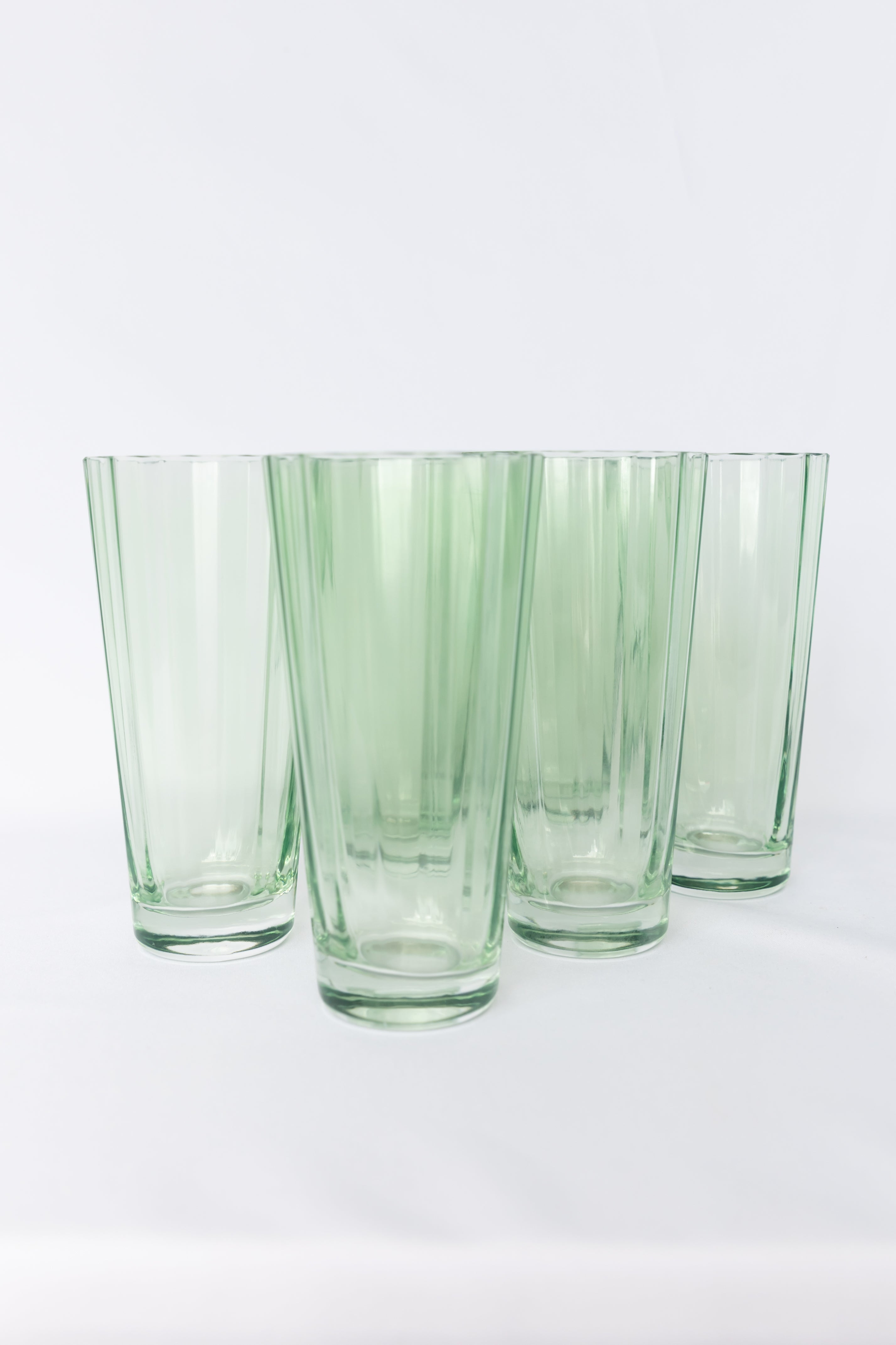Estelle Colored Glass Estelle Colored Sunday High Balls - Set of 6 {Mint Green}