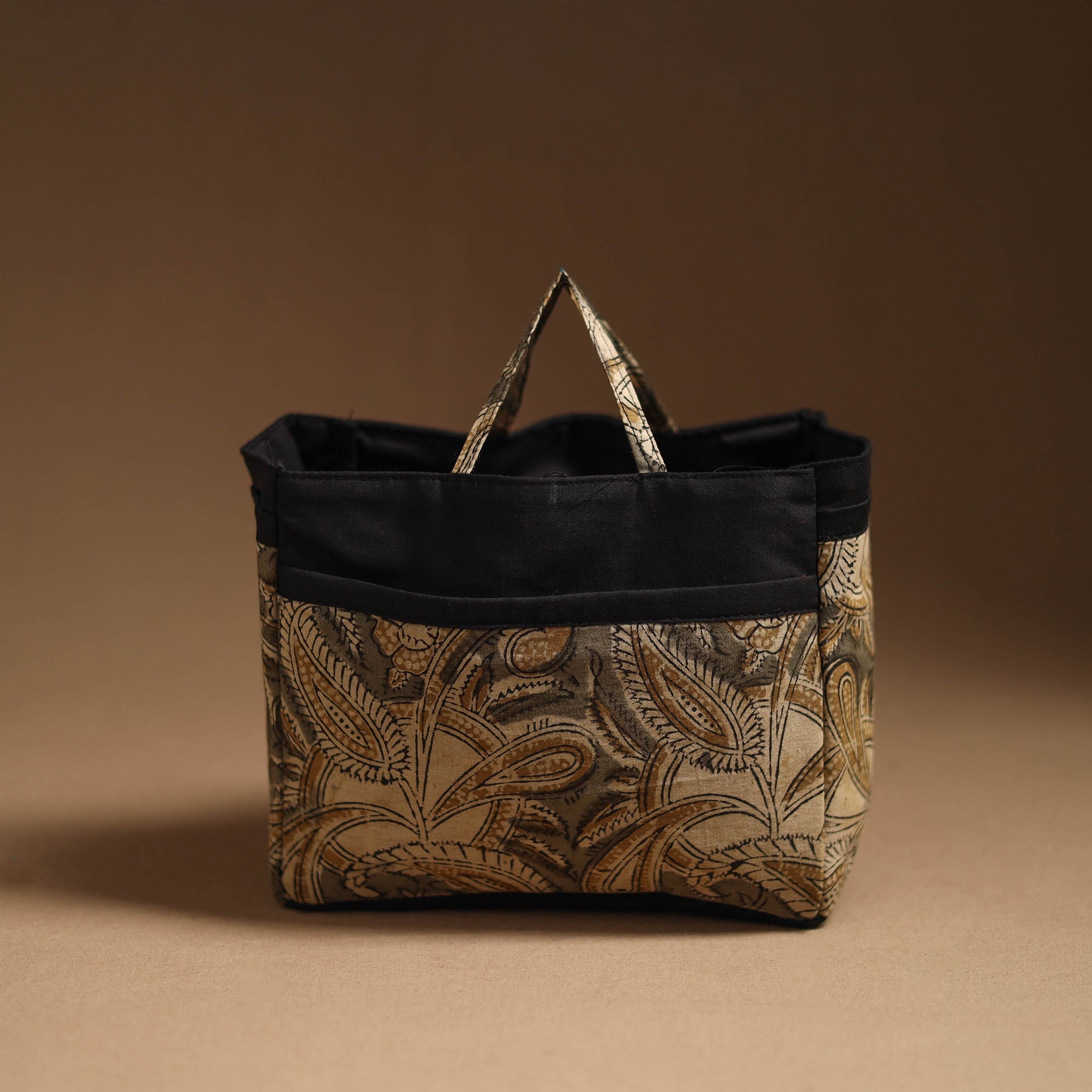 NOORI BAZAR Beige - Handcrafted Cotton Cosmetic/Toiletry Bag 17
