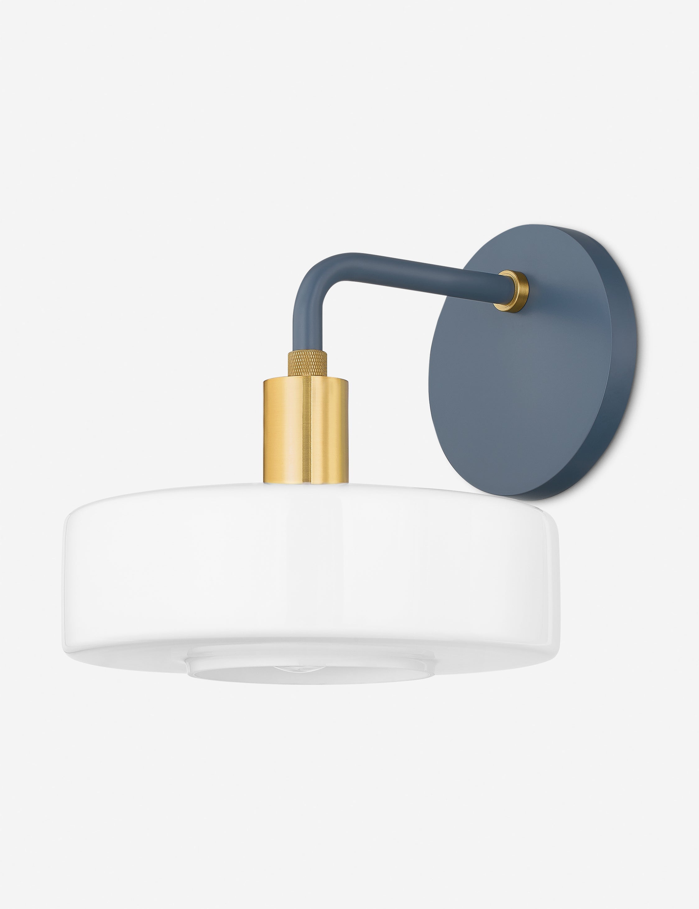 Lulu and Georgia Weese Sconce – Blue and Brass