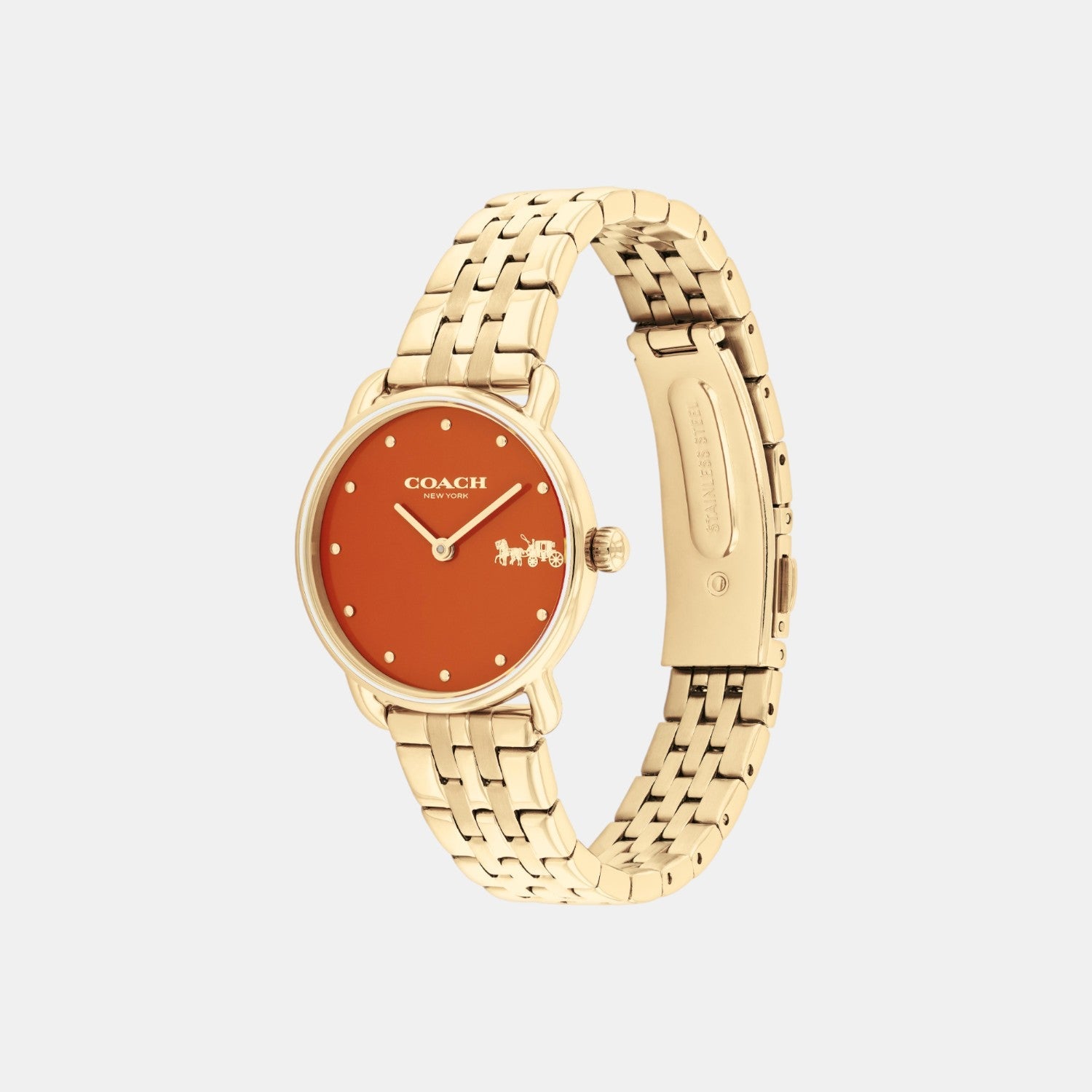 Coach Elliot Women Quartz Orange Dial Analog Stainless Steel Watch 14504446 - view 2