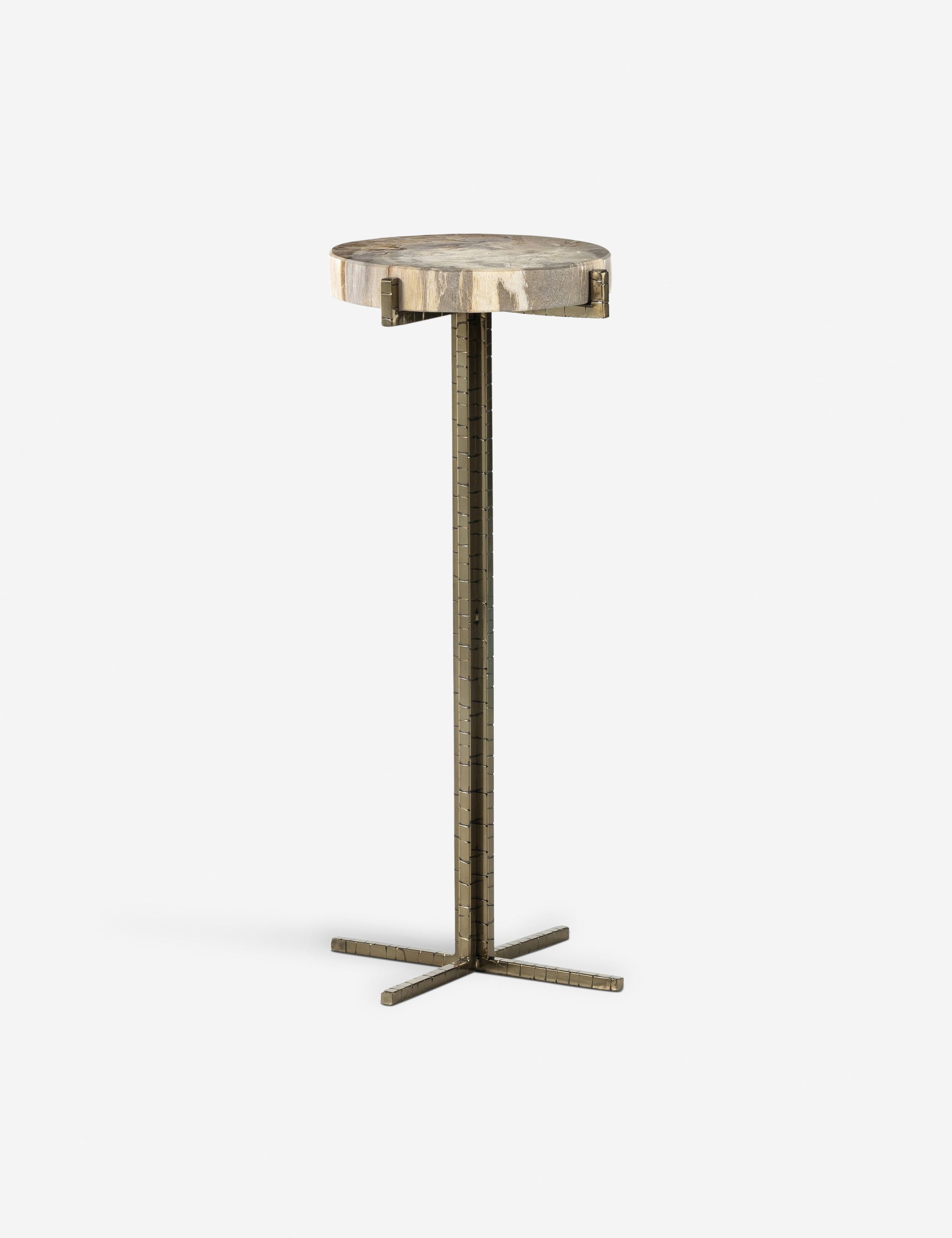 Lulu and Georgia Casella Round Side Table – Brass