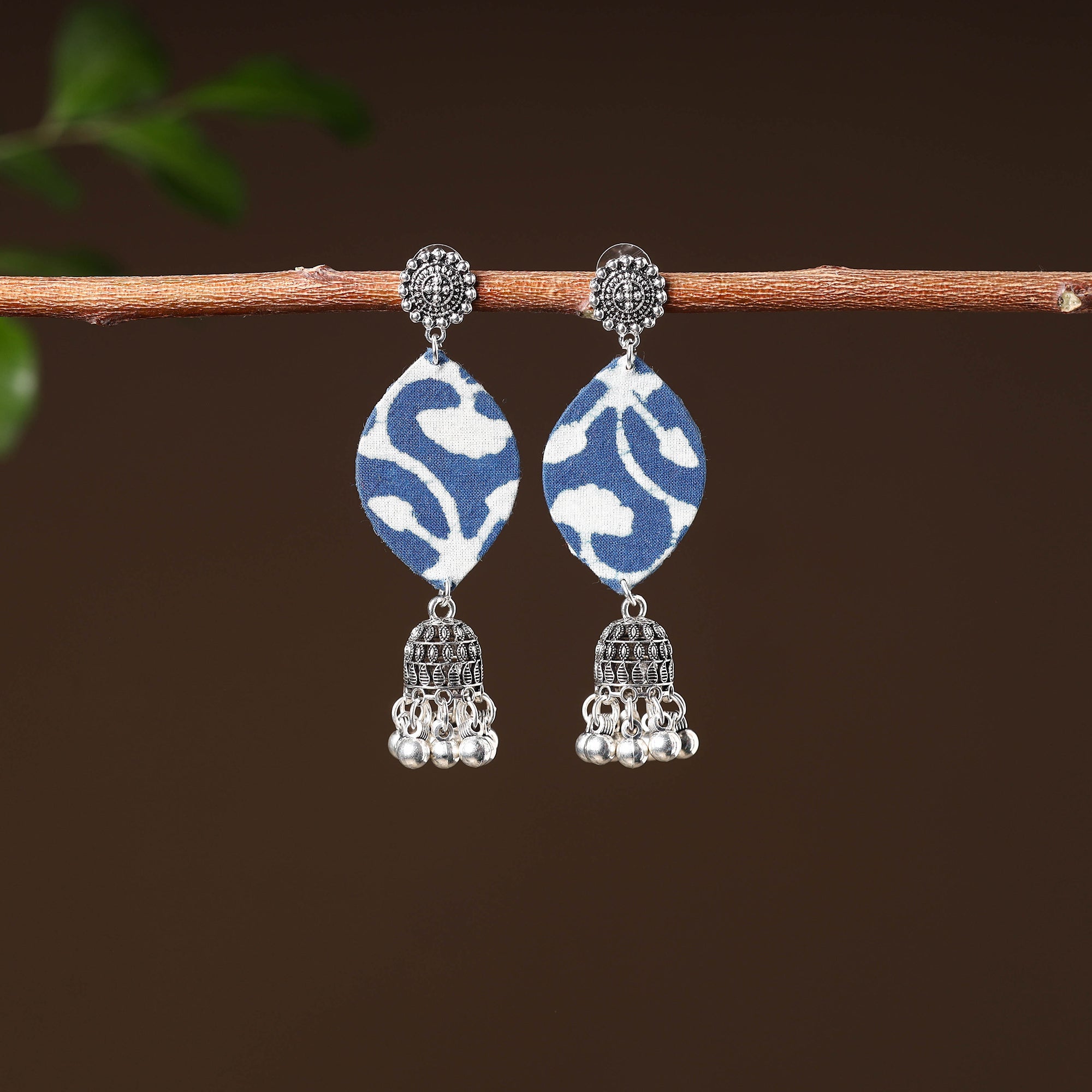 JALPARI Anaya Handcrafted GS Fabart Earrings