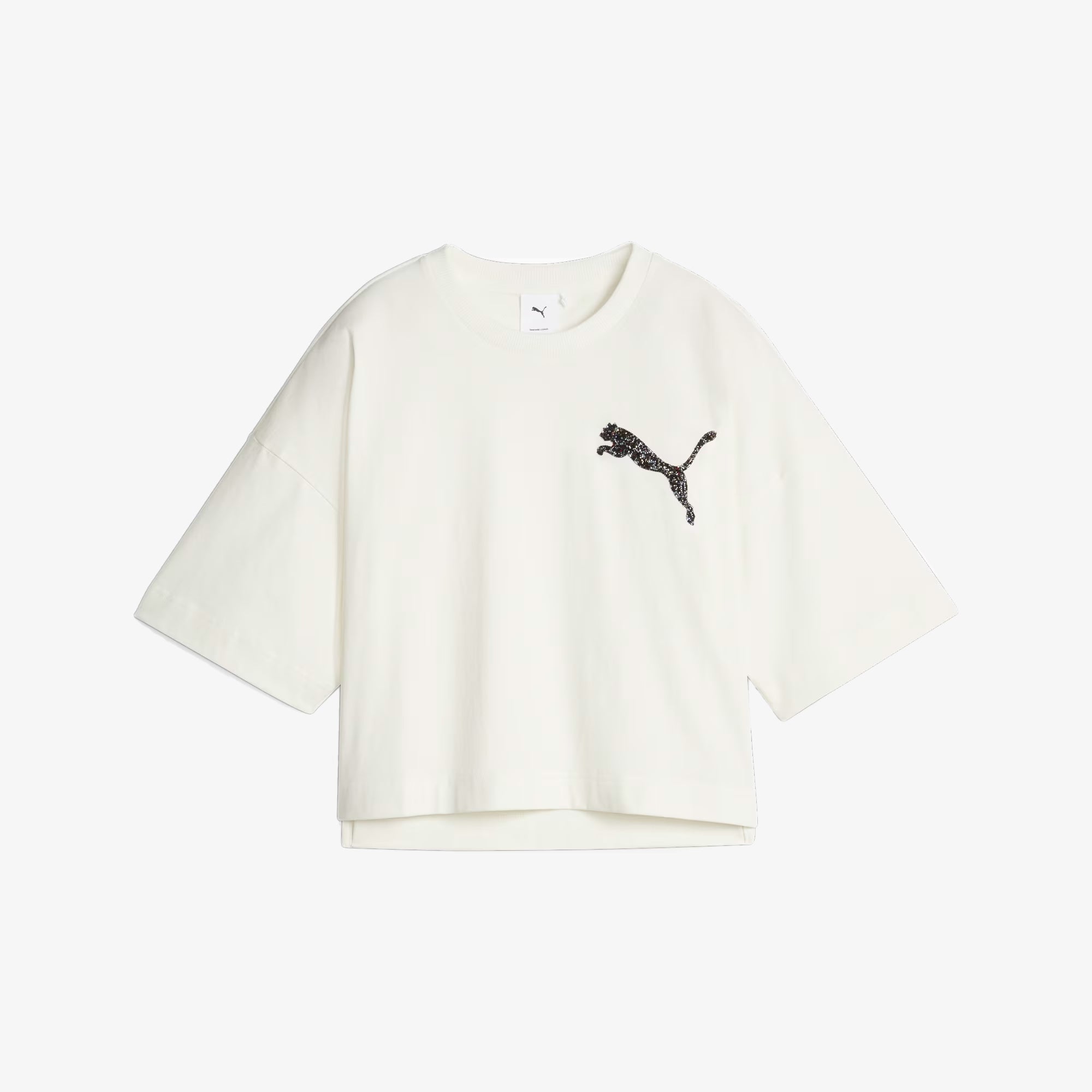Puma | SWAROVSKI CRYSTALS TEE { WHITE - view 4