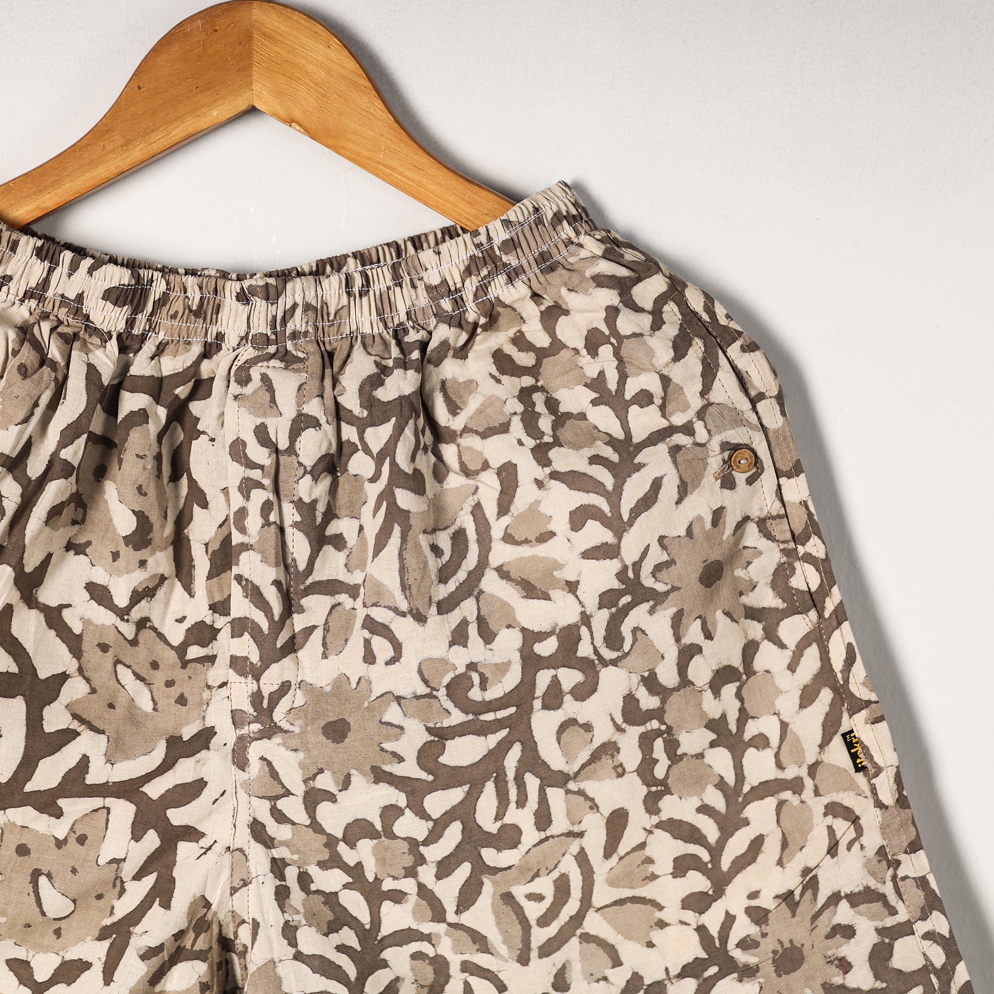 ITOKRI CASUALS Brown - Bagru Block Printed Cotton Unisex Boxer/Shorts - view 3