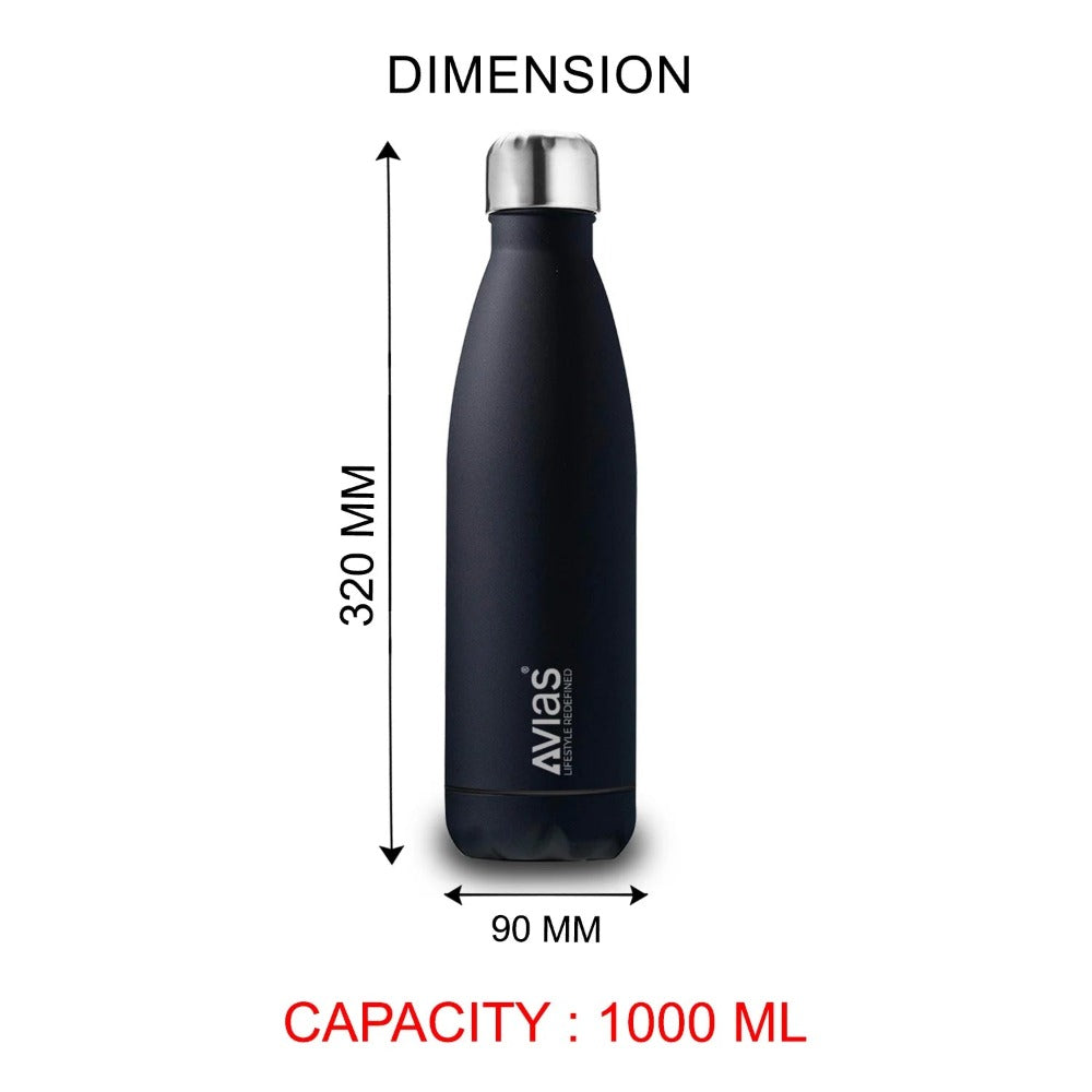 AVIAS Evita Premium Stainless Steel Vacuum Insulated Flask Water Bottel | Silver | 1 Pc - view 7