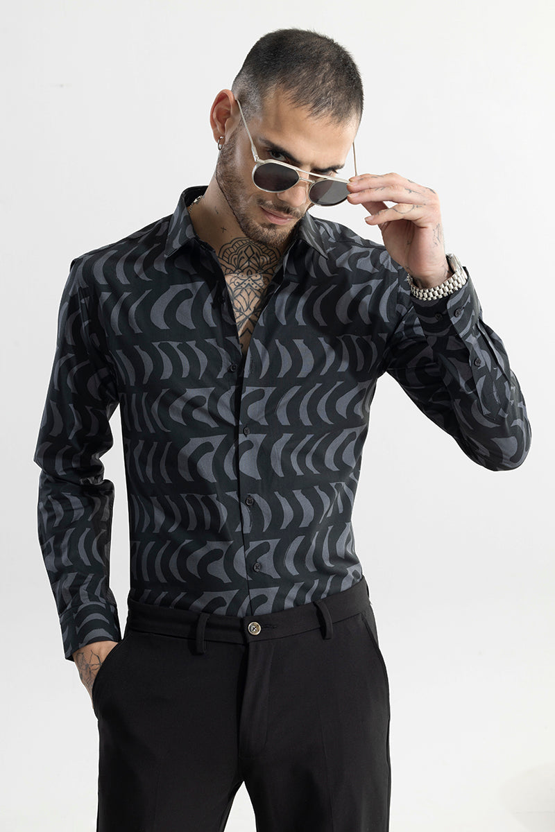 SNITCH Bracket Burst Black Shirt
