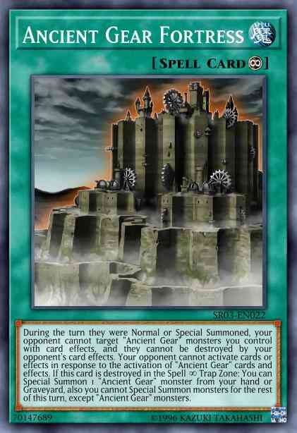Yu-Gi-Oh! Ancient Gear Fortress - SR03-EN022 - Common - 1st Edition