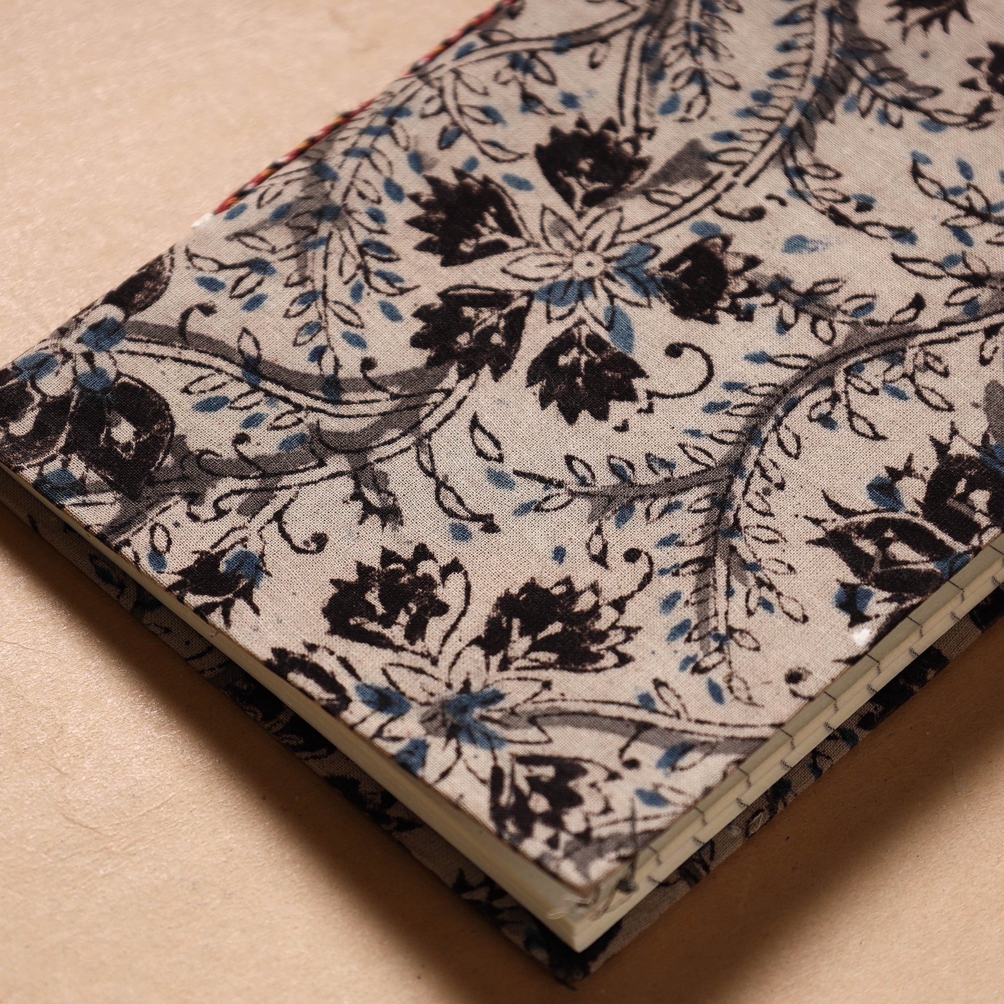 BINDAAS UNLIMITED Beige - Kalamkari Fabric Cover Handmade Paper Notebook (7 x 5 in) - view 2