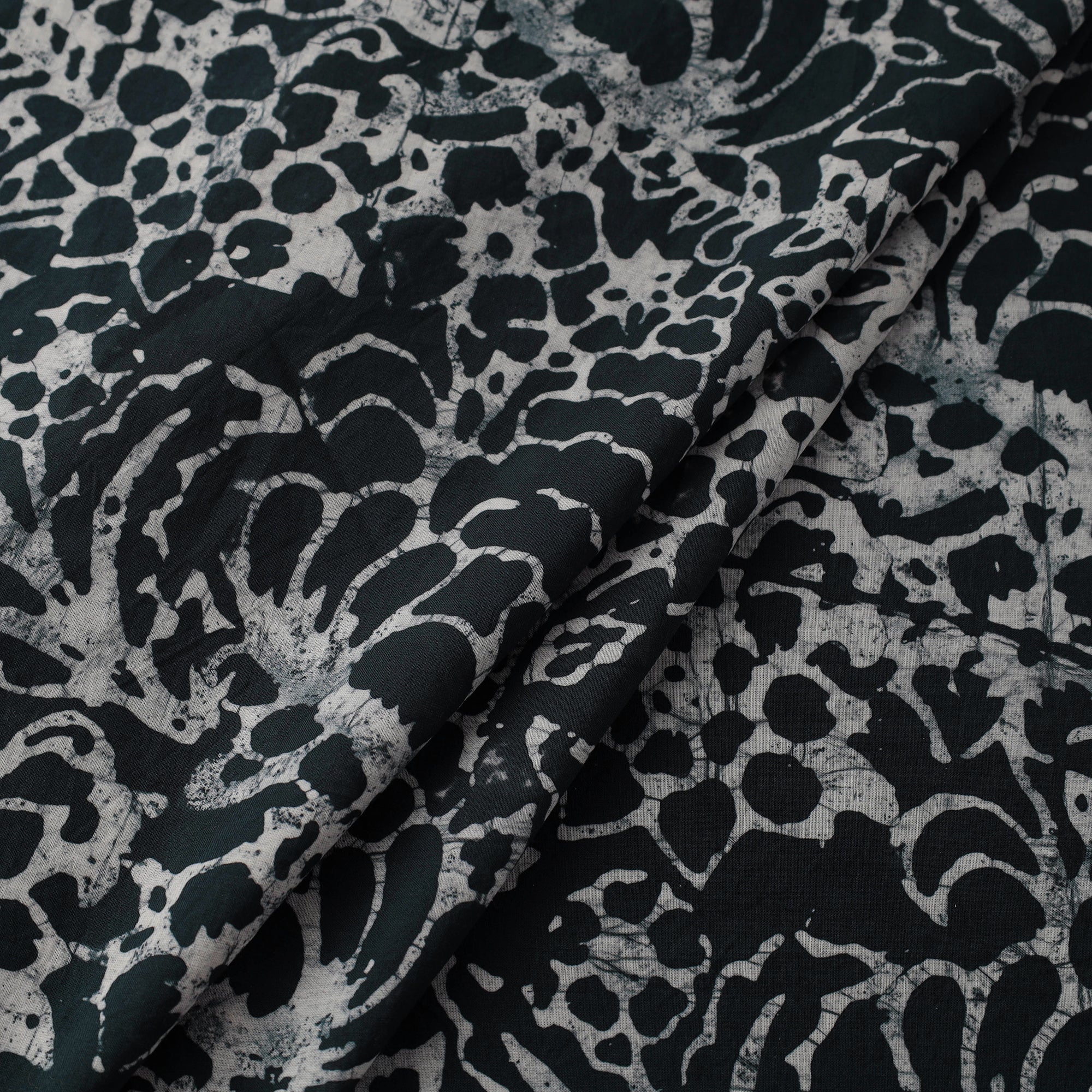BATIK BY MD. SHARIFF Black - Hand Printed Cotton Batik Fabric 15 - view 2