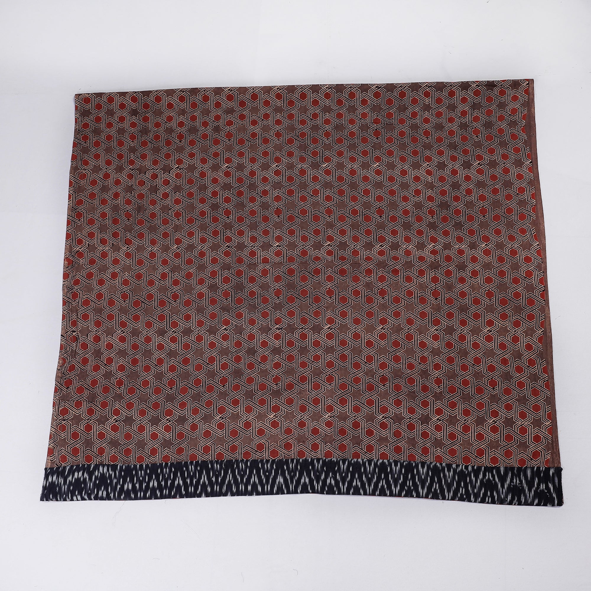 NOORI BAZAR Brown - Rangoli Ajrakh Block Printing Cotton Blouse Piece - view 2
