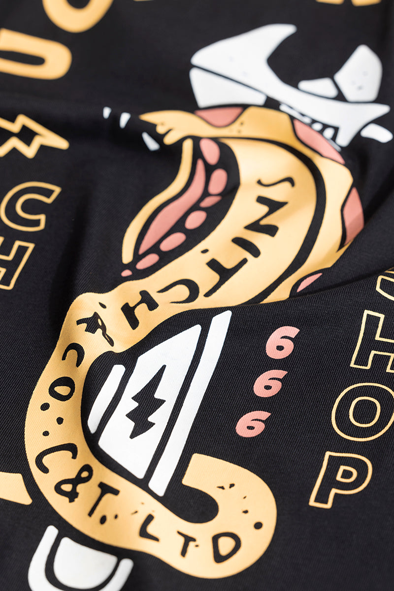 SNITCH Lucifer Bros Black Oversized T-Shirt - view 9