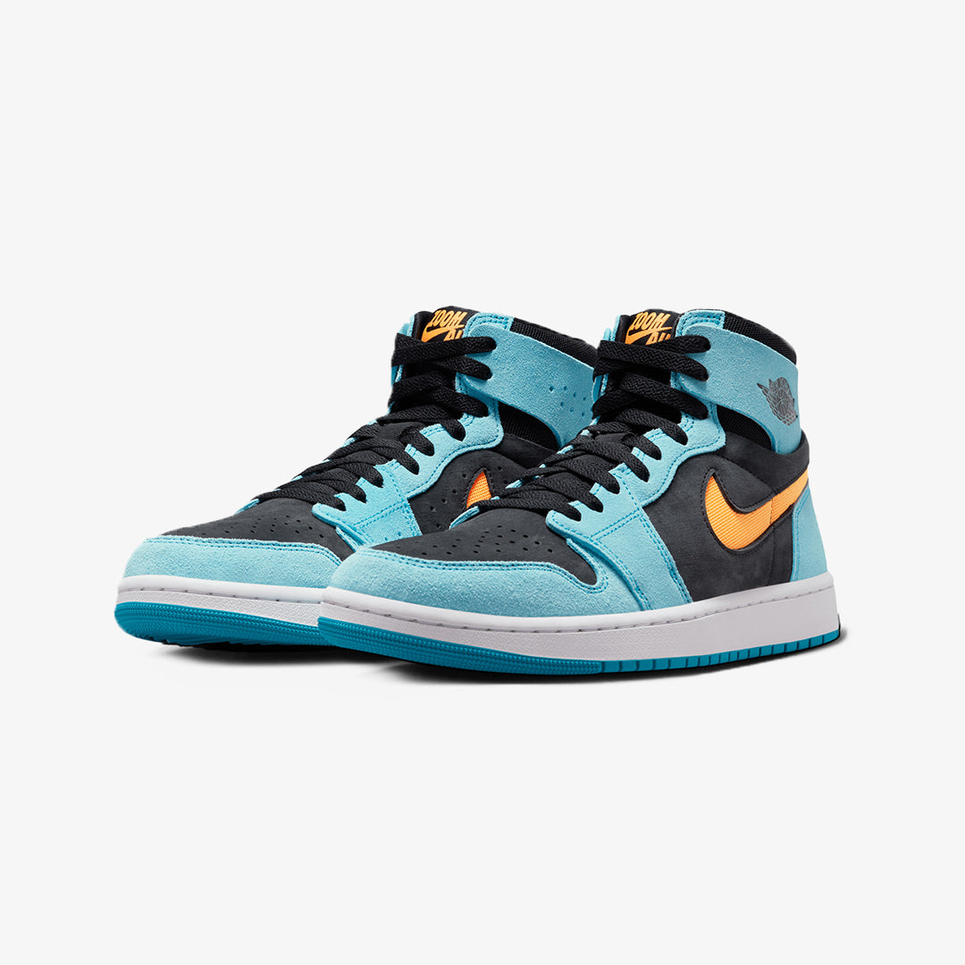 Jordan | AIR JORDAN 1 ZOOM CMFT 2 { BLEACHED AQUA/BLACK/WHITE/BRIGHT