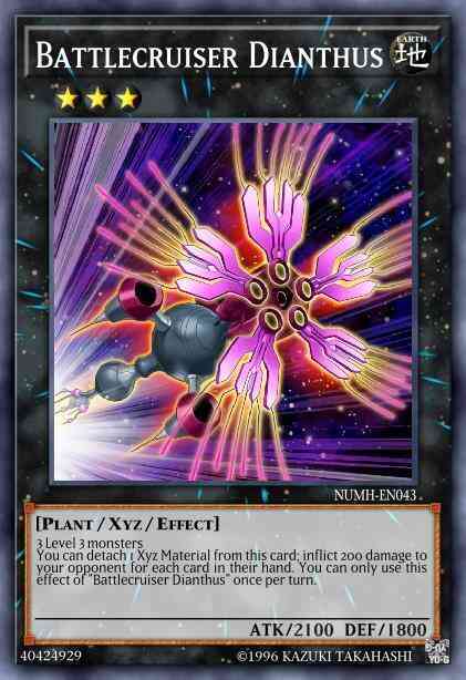 Yu-Gi-Oh! Battlecruiser Dianthus - NUMH-EN043 - Super Rare - 1st Edition