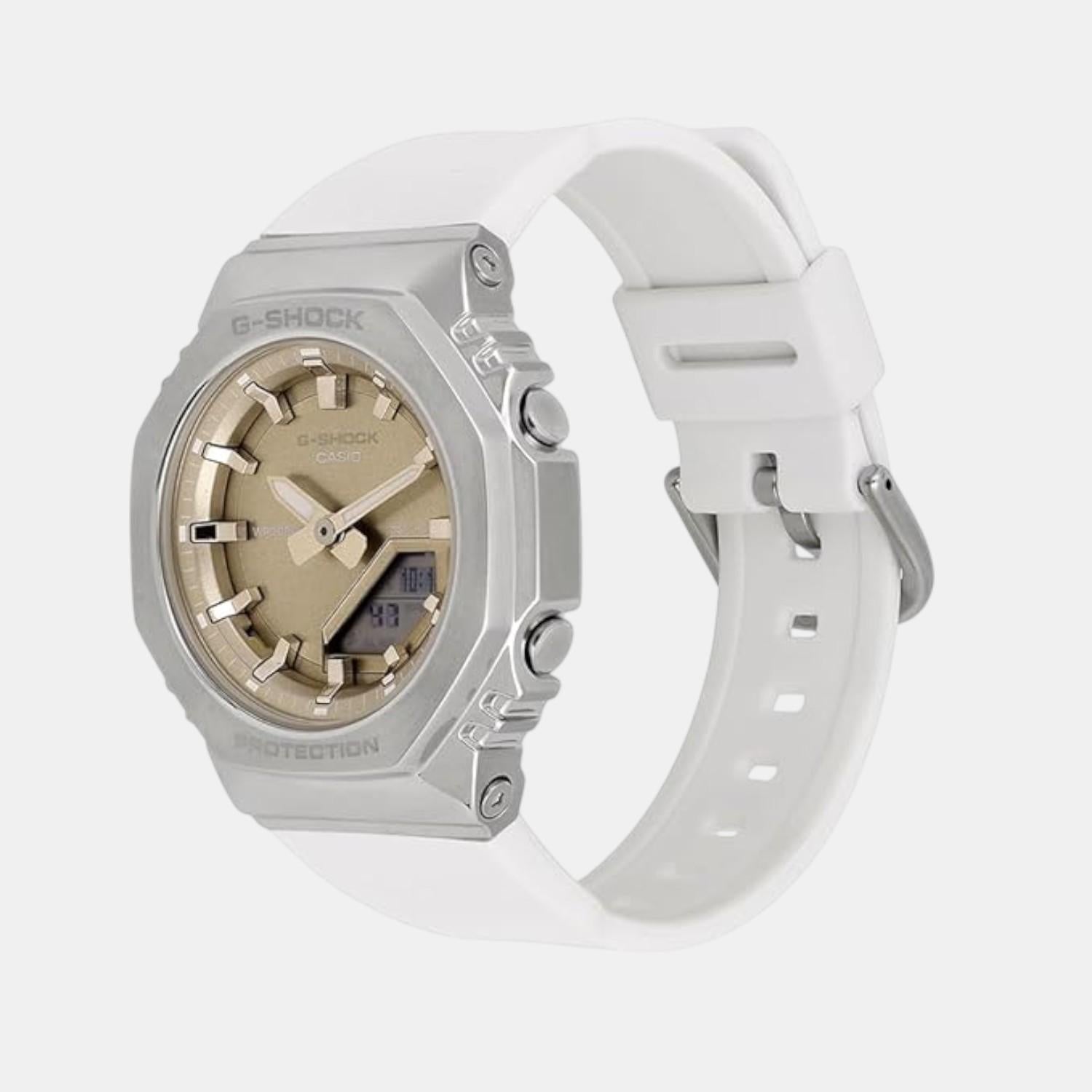 Casio G-Shock Women Quartz Gold Dial Analog-Digital Resin Watch G1657 - view 2
