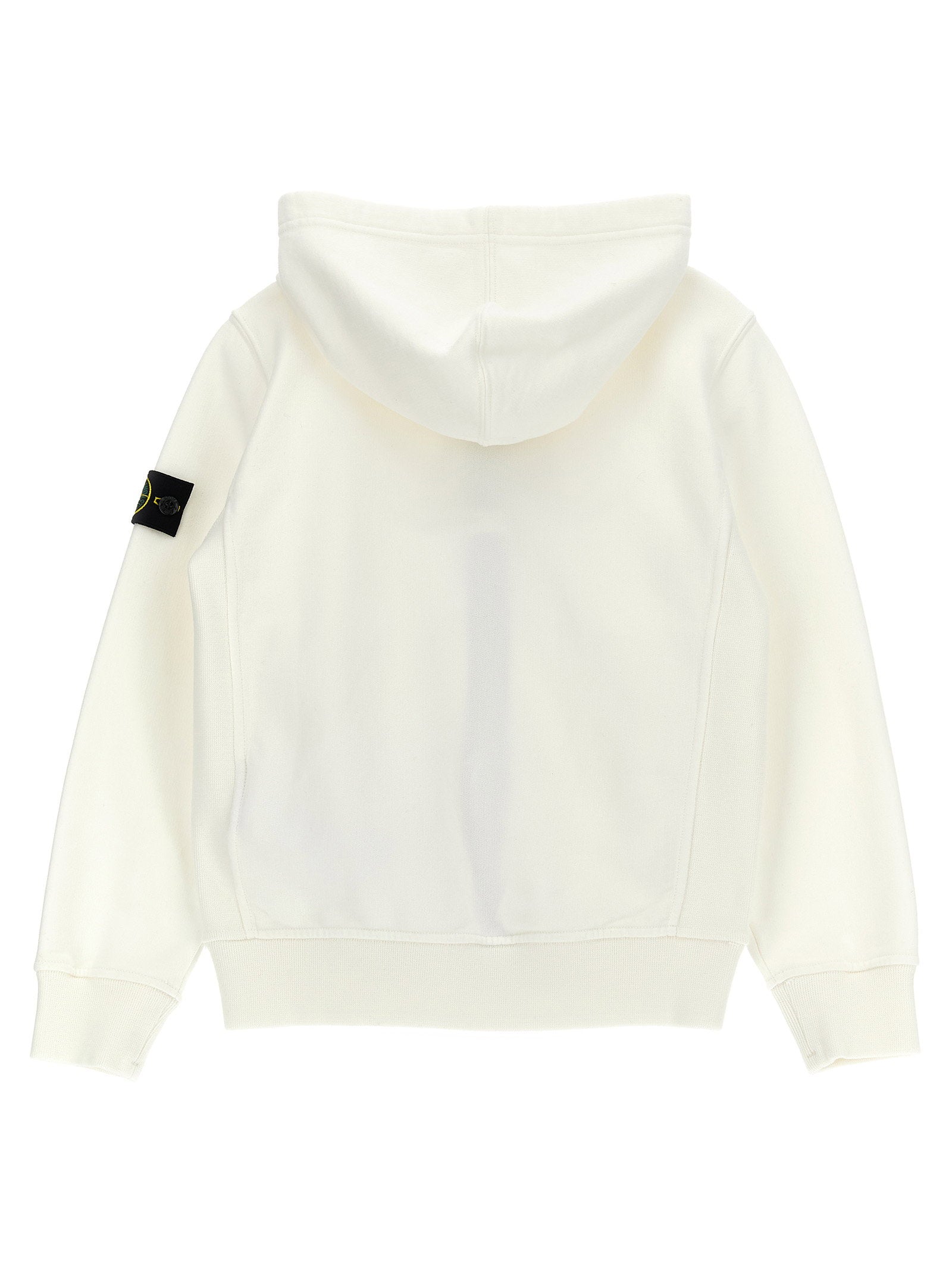 Stone Island Junior Logo Badge Hoodie – 100% cotton - view 2