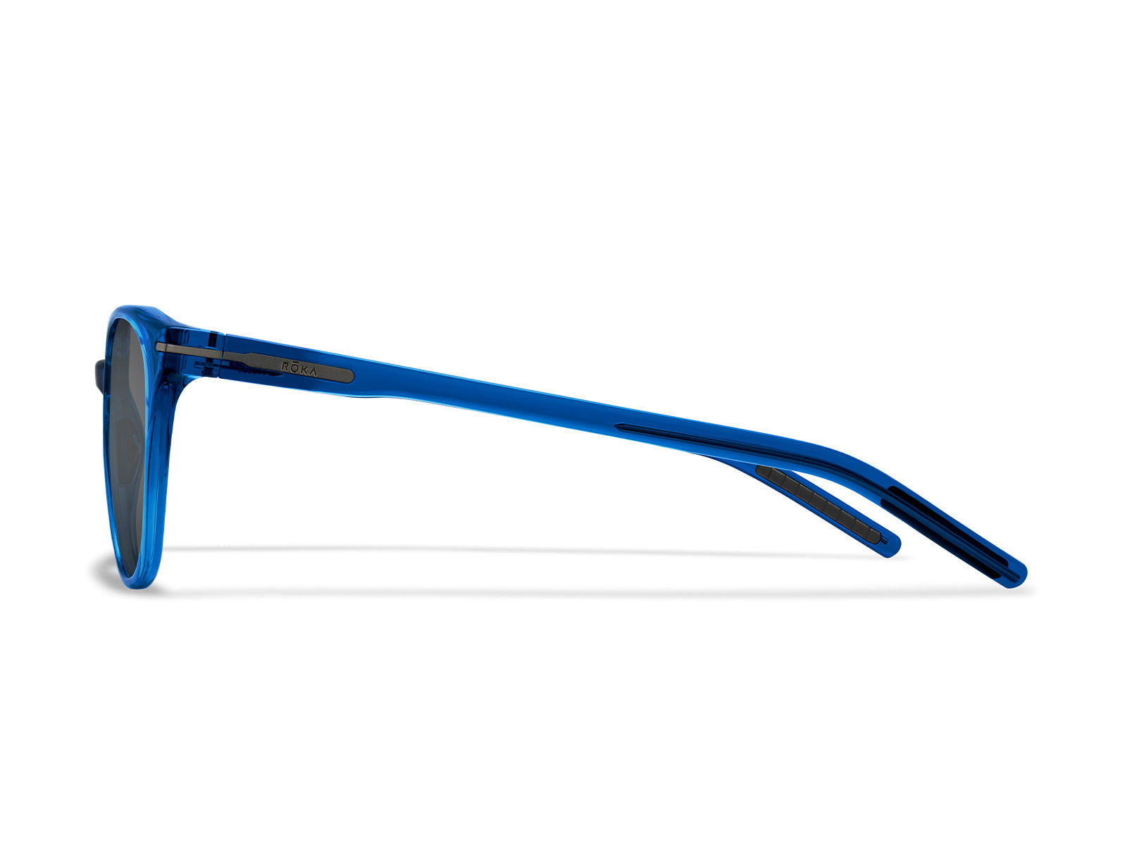 ROKA Lola 2.0 Sunglasses Outlet – Crystal Tahoe Frame - Dark Carbon (Polarized) Lens - view 38