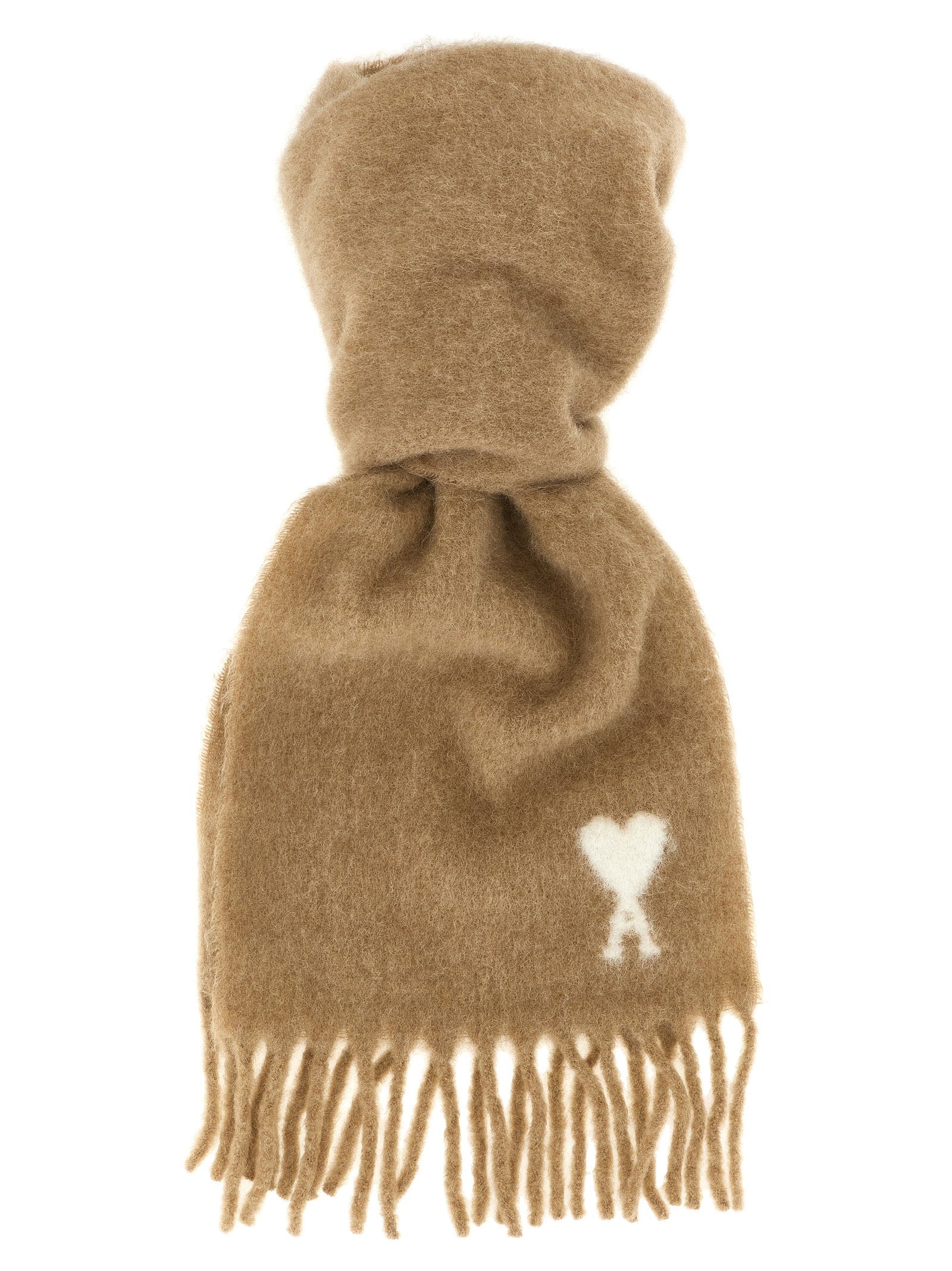 Ami Paris Ami De Coeur Scarf – 72% wp, 18% pa, 10% wo