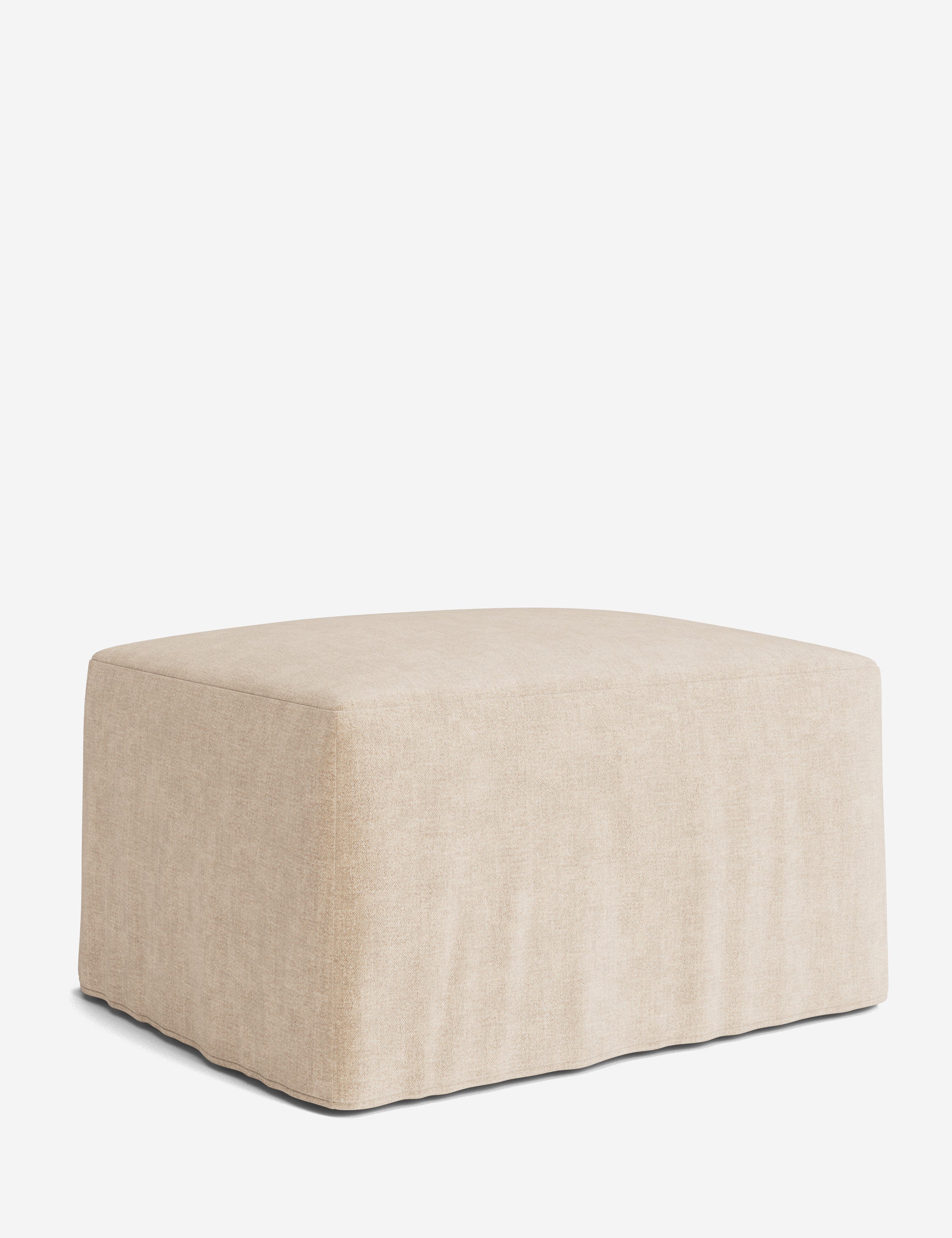 Lulu and Georgia Portola Slipcover Ottoman - view 144