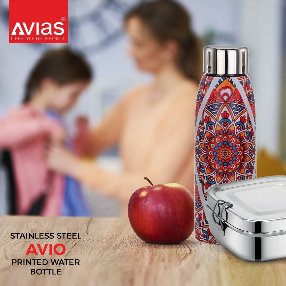 AVIAS Avio Printed Stainless Steel 500 ML Baby Water Bottles | Set of 3 Pcs - view 5