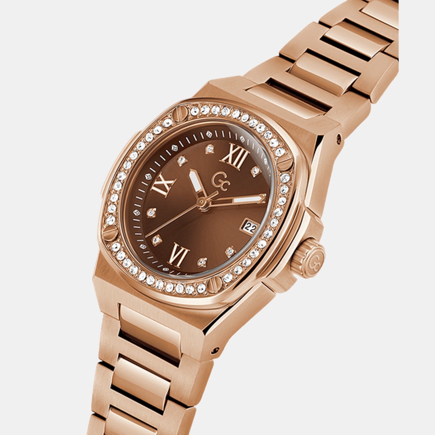 GC Coussin Shape Women Quartz Brown Dial Analog Stainless Steel Watch Z12002L4MF - view 4