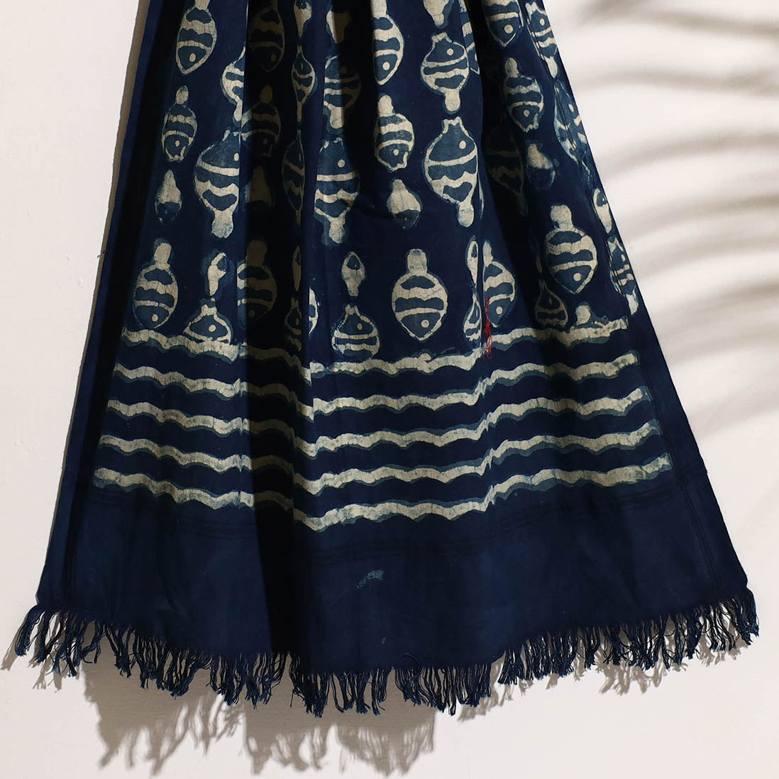 BINDAAS UNLIMITED Blue - Bindaas Block Printed Handloom Cotton Towel - view 2