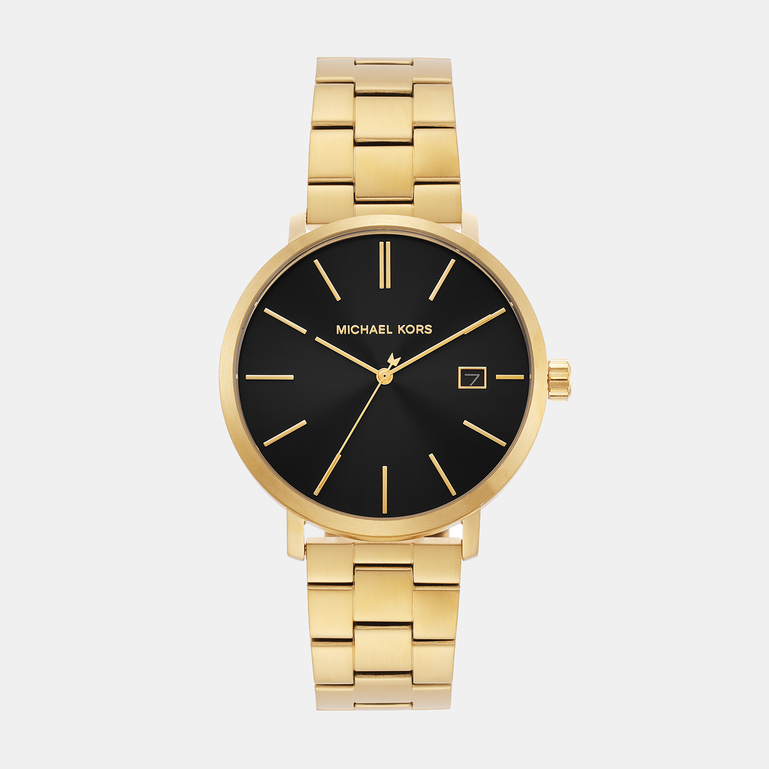 Michael Kors Blake Men Quartz Black Dial Analog Stainless Steel Watch MK9136