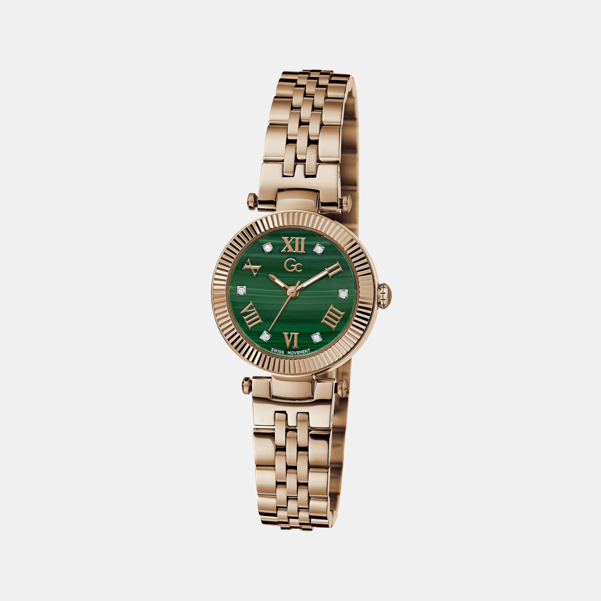 GC Flair Small Women Quartz Green Dial Analog Stainless Steel Watch Z02006L9MF - view 5