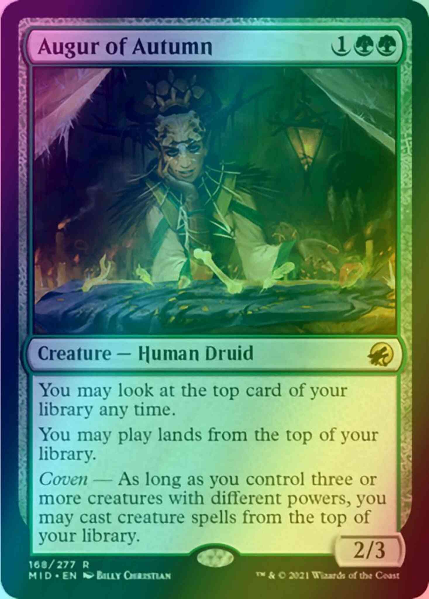 Magic Augur of Autumn [168] [Innistrad: Midnight Hunt] [Foil]