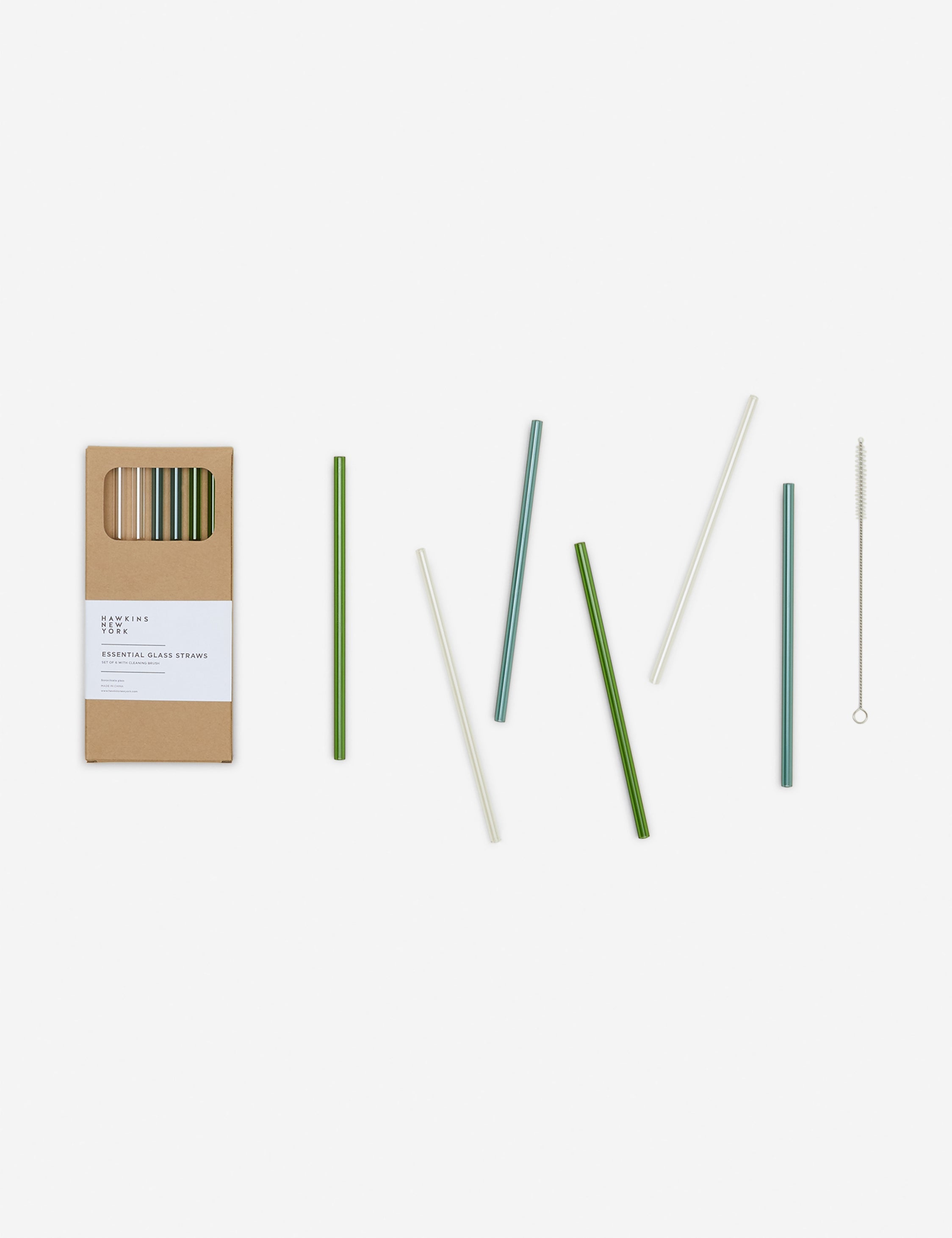 Lulu and Georgia Essential Glass Straws (Set of 6) by Hawkins New York - view 2