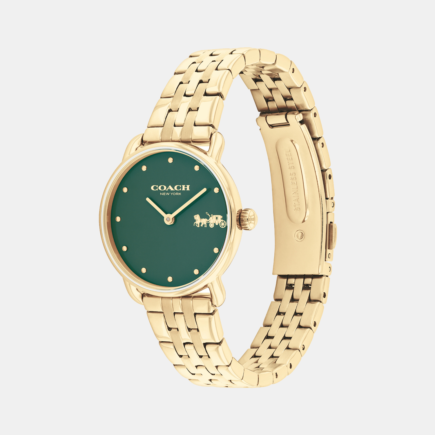 Coach Elliot Women Quartz Green Dial Analog Stainless Steel Watch 14504443 - view 2
